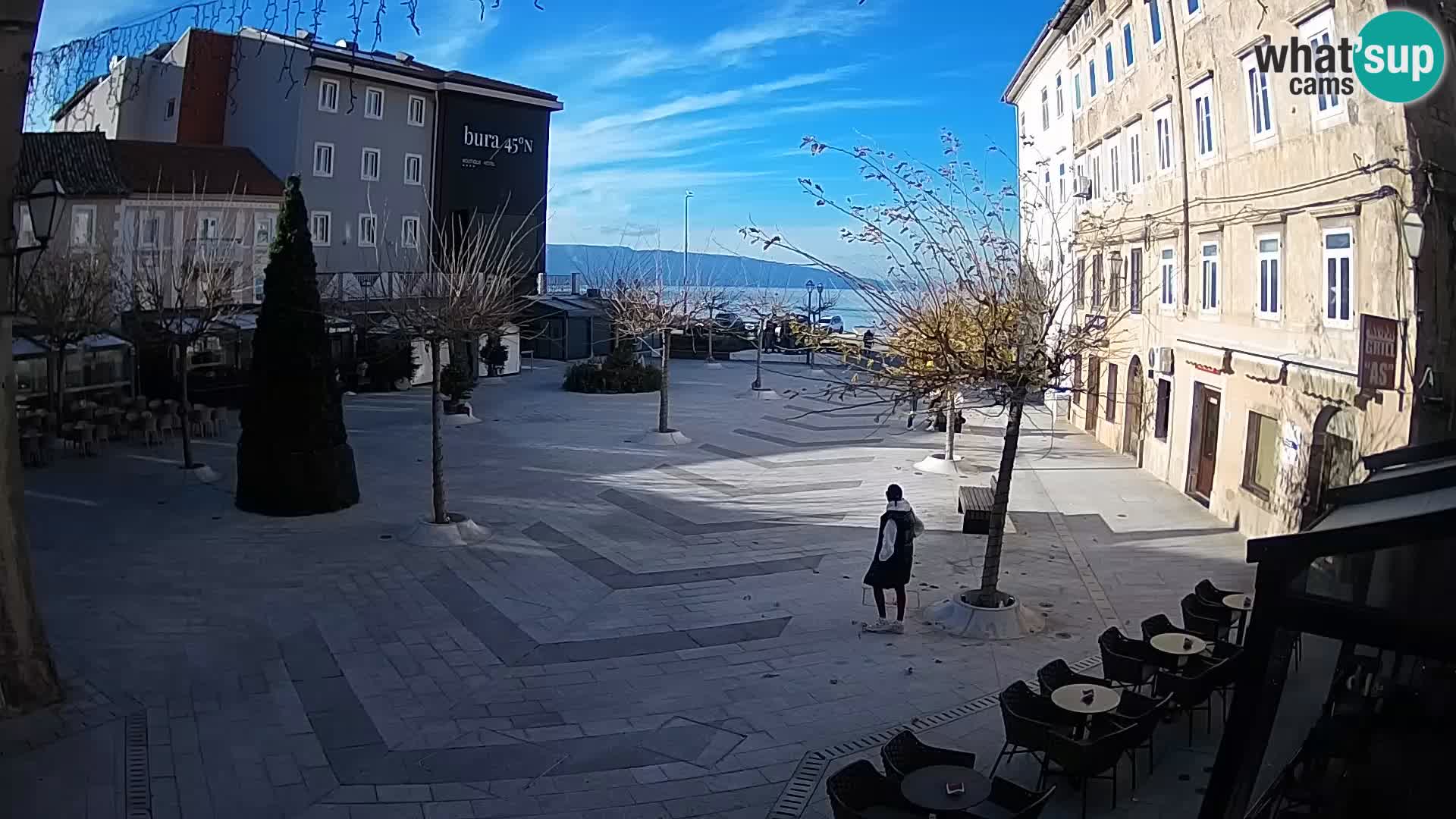 Center of Senj city – Pavlin square – Live Cam Dalmatia