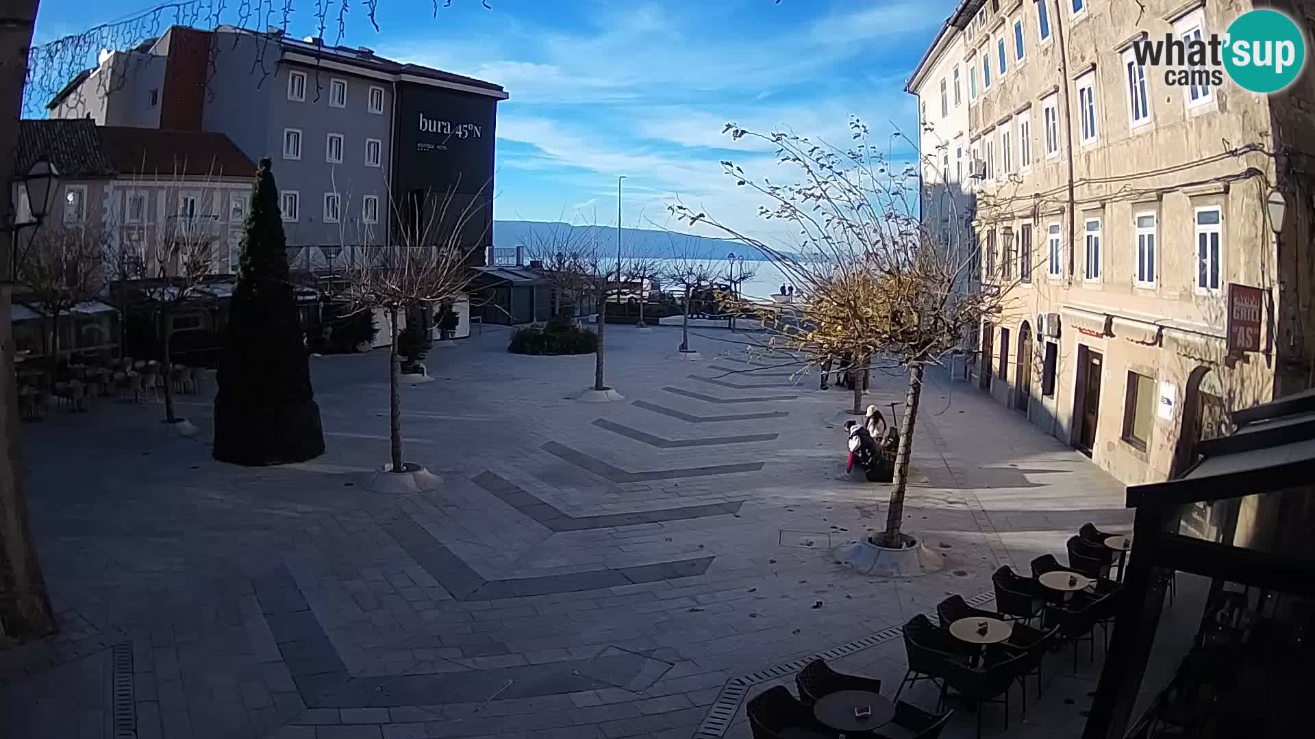 Center of Senj city – Pavlin square – Live Cam Dalmatia