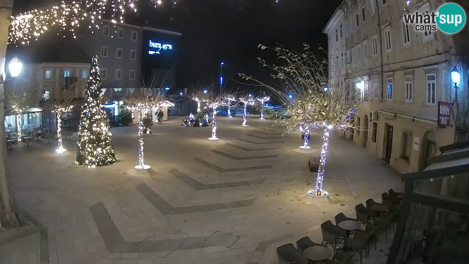 Center of Senj city – Pavlin square – Live Cam Dalmatia