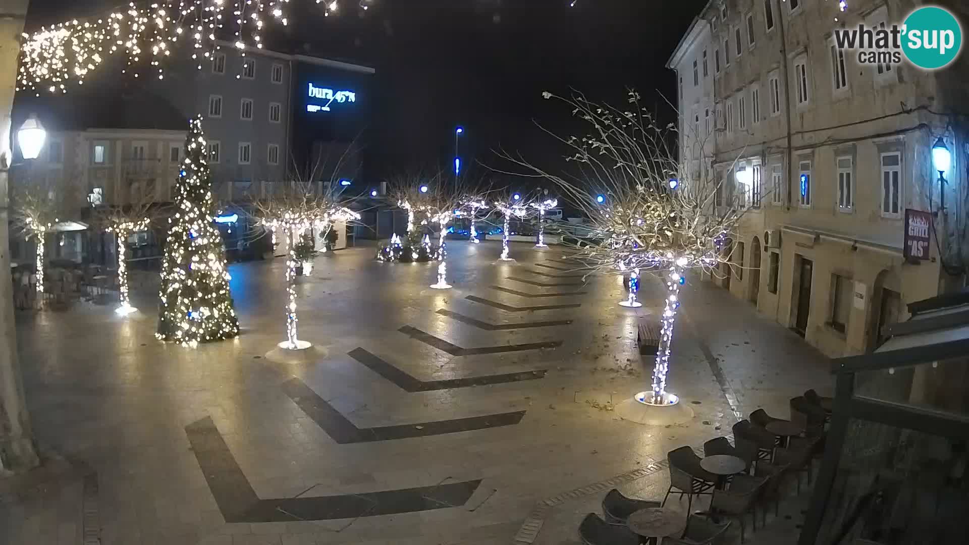 Center of Senj city – Pavlin square – Live Cam Dalmatia