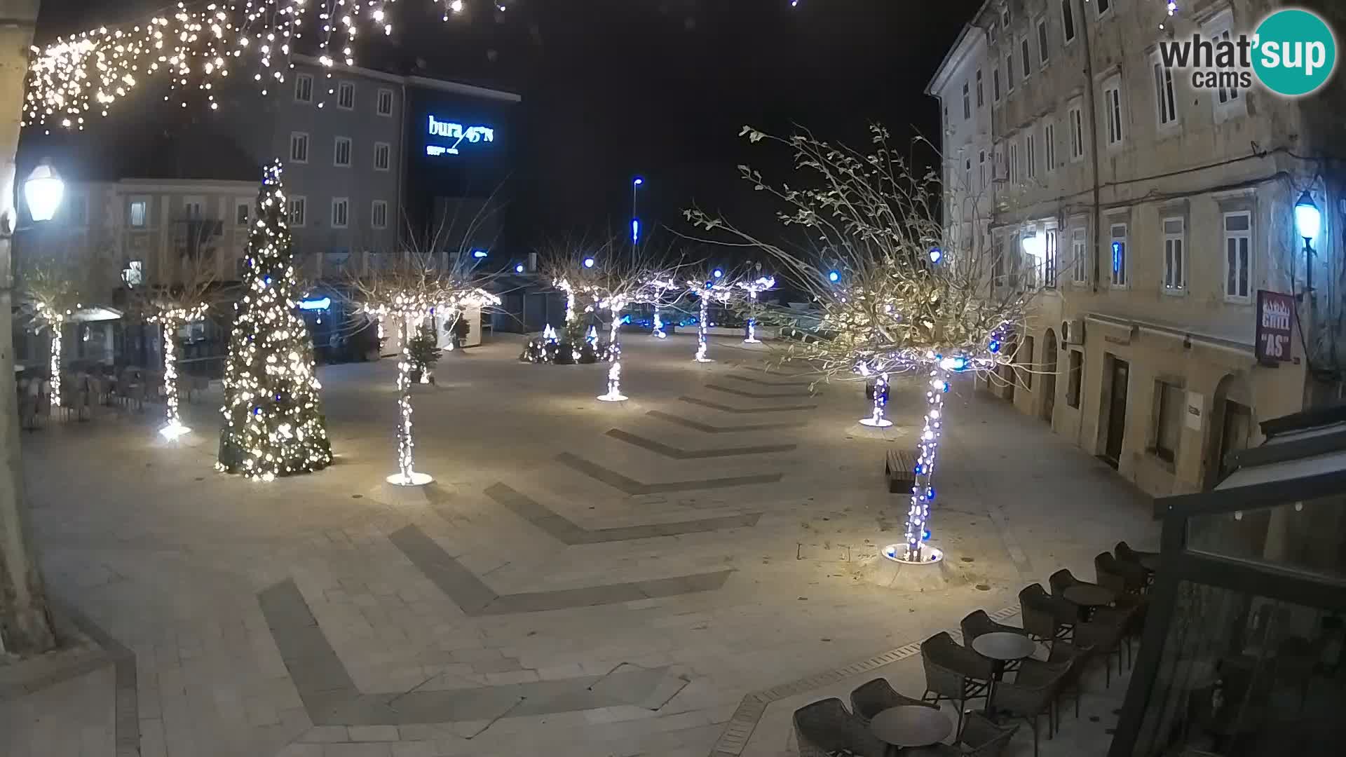 Centro della città di Senj – Piazza Pavlin – Live Cam Dalmazia