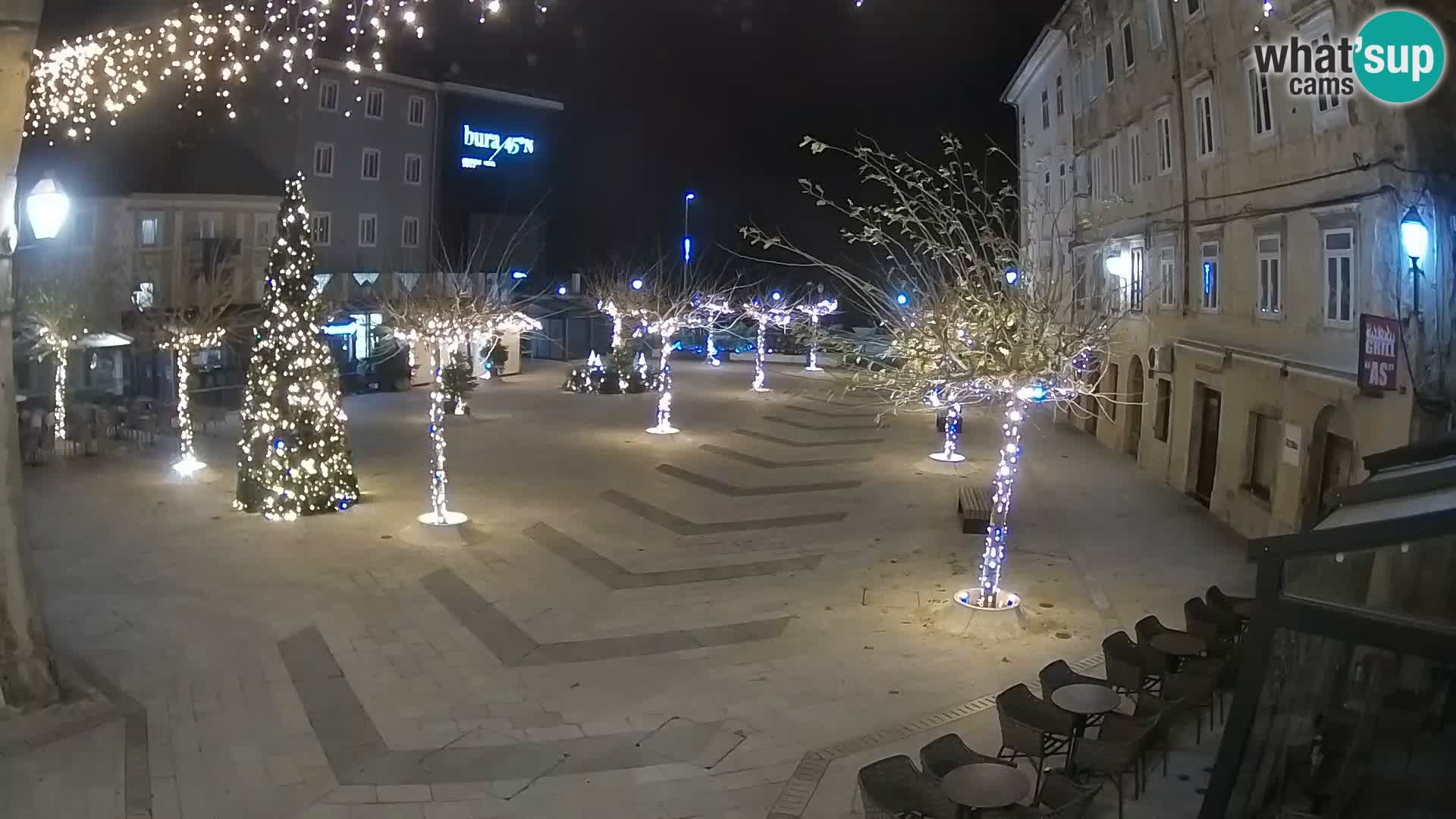 Center of Senj city – Pavlin square – Live Cam Dalmatia