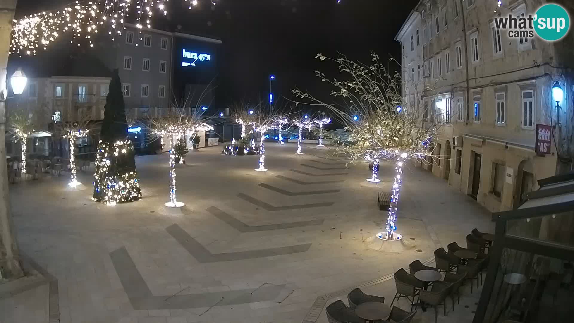 Centre de la ville de Senj – Place Pavlin – Live Cam Dalmatie