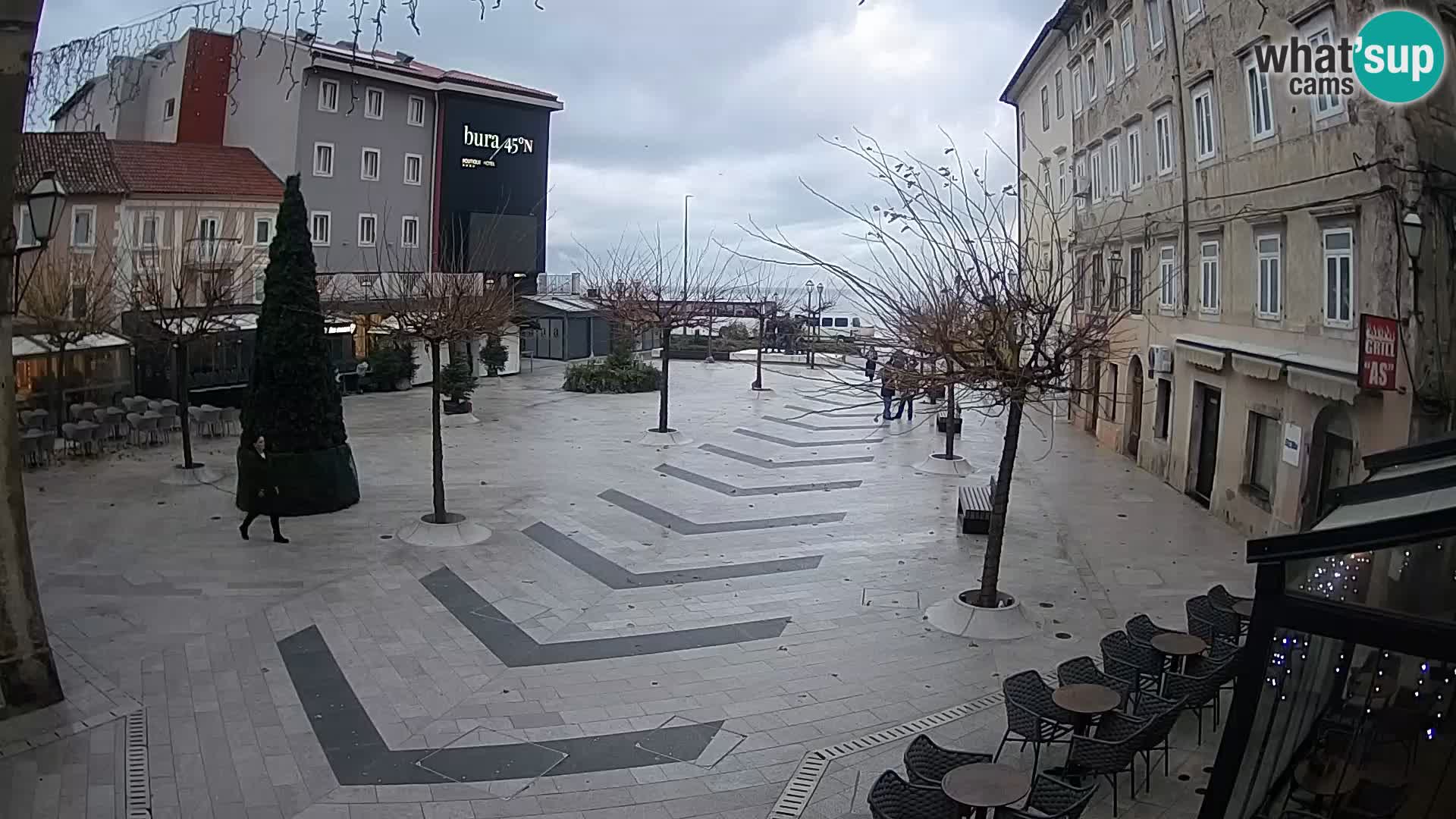 Center of Senj city – Pavlin square – Live Cam Dalmatia