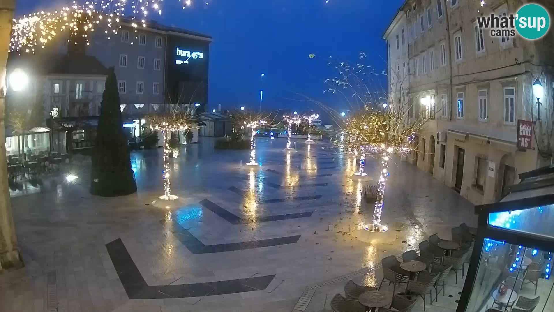 Center of Senj city – Pavlin square – Live Cam Dalmatia