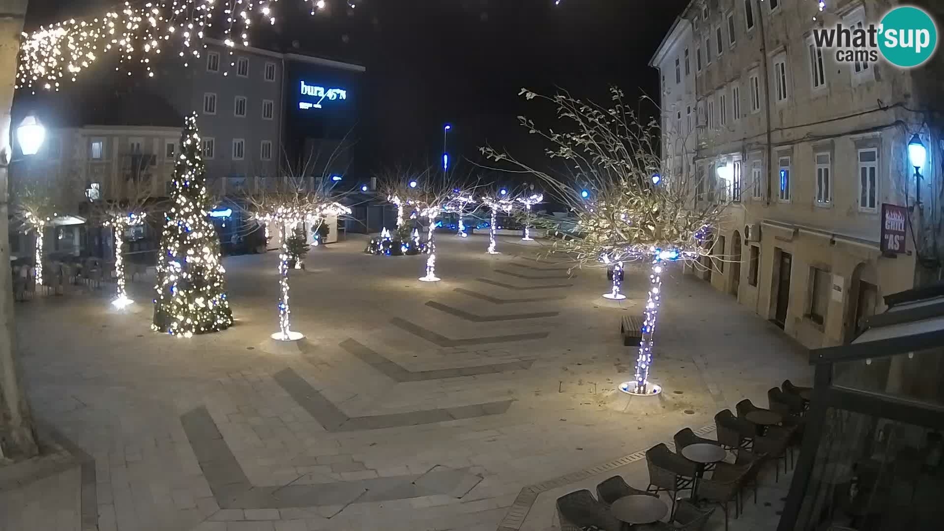 Center of Senj city – Pavlin square – Live Cam Dalmatia