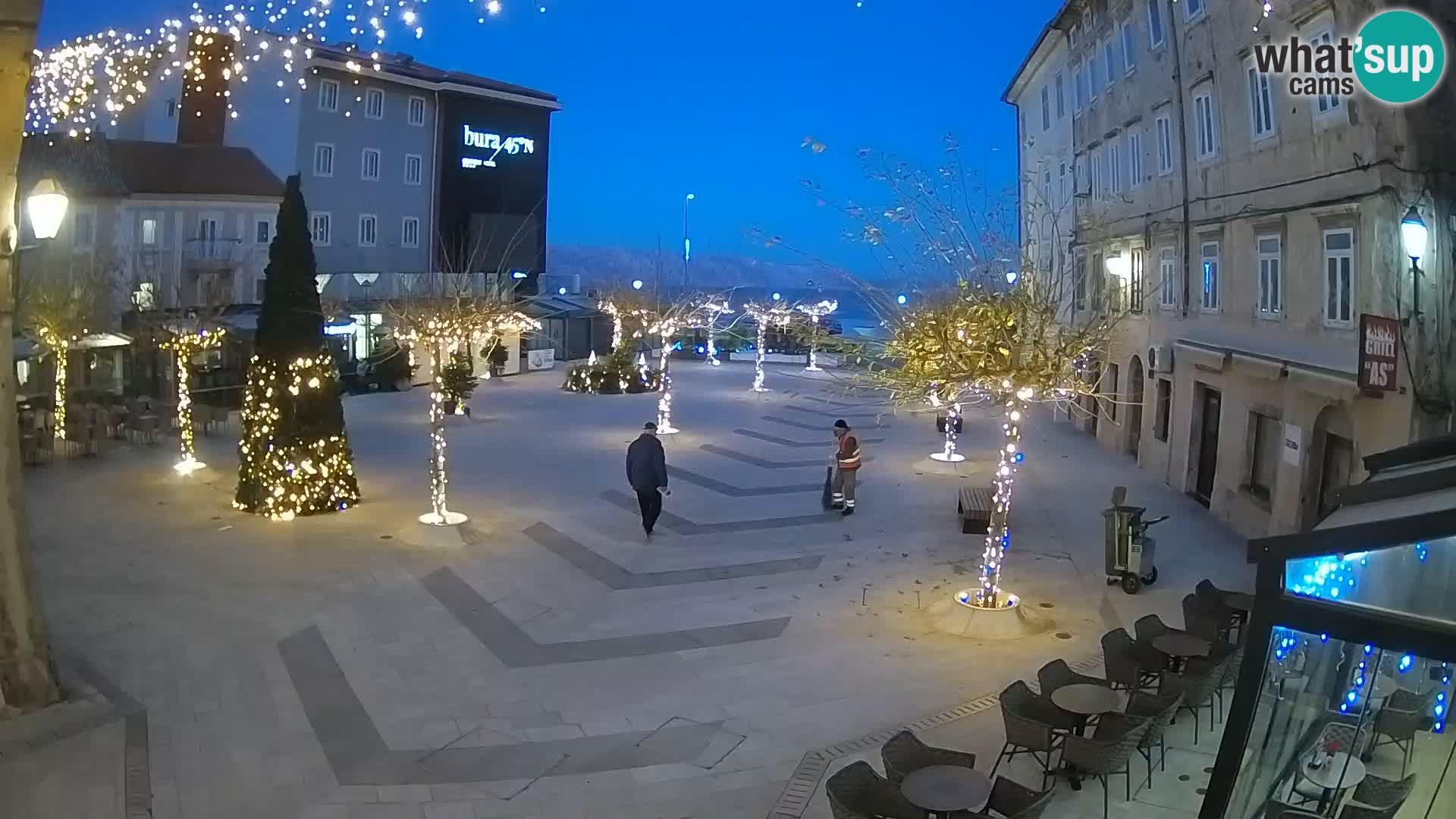 Centro della città di Senj – Piazza Pavlin – Live Cam Dalmazia