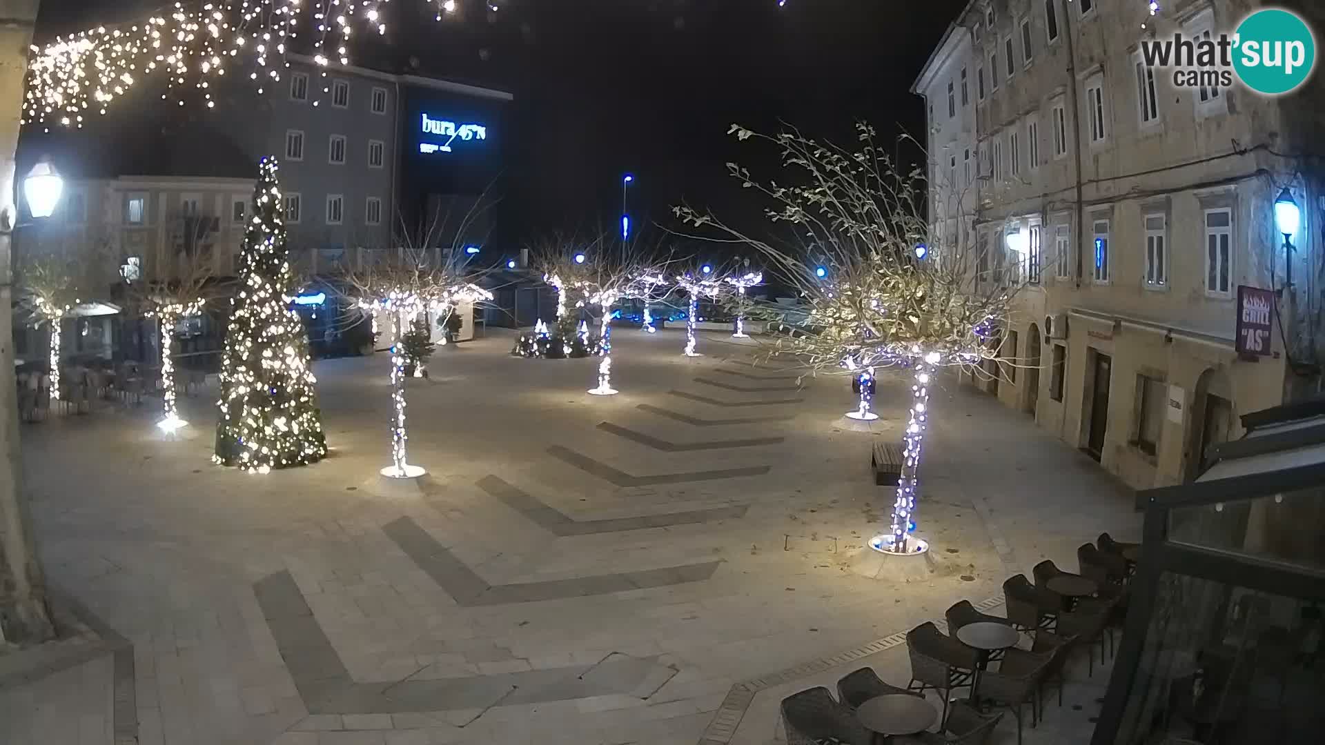 Center of Senj city – Pavlin square – Live Cam Dalmatia