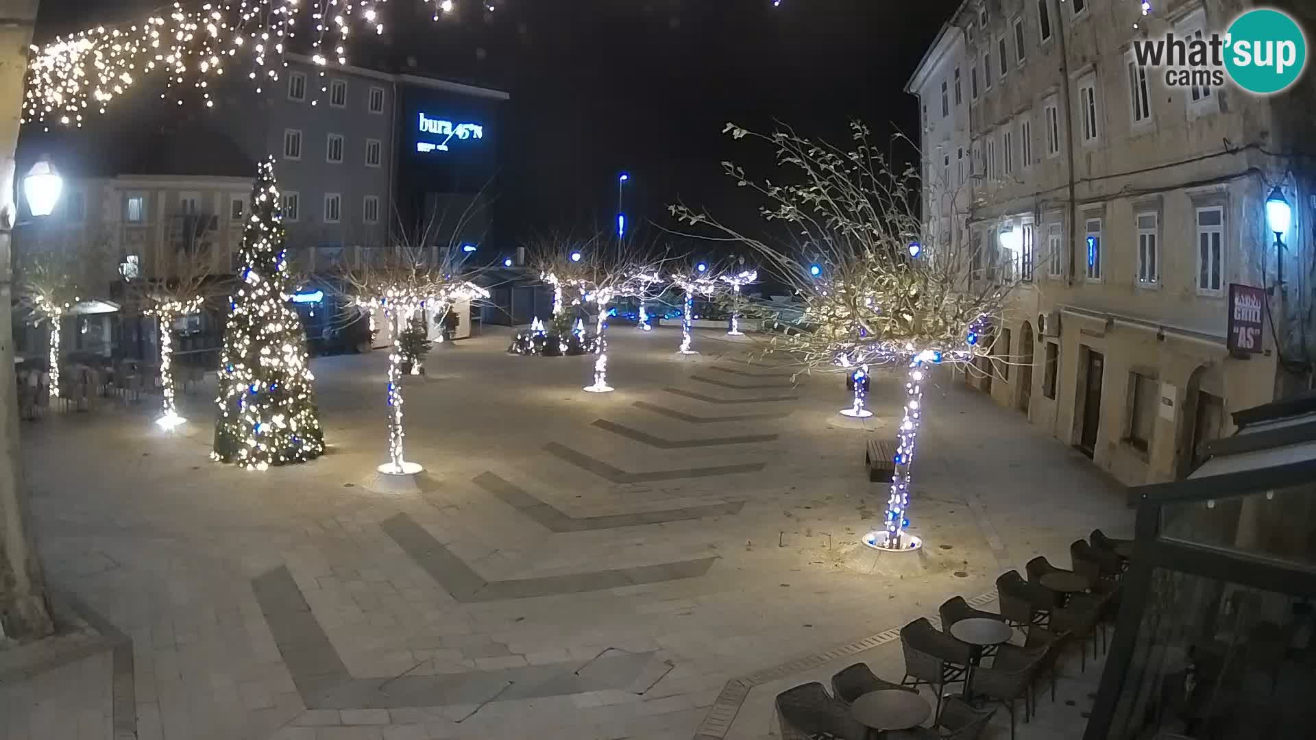 Centro della città di Senj – Piazza Pavlin – Live Cam Dalmazia