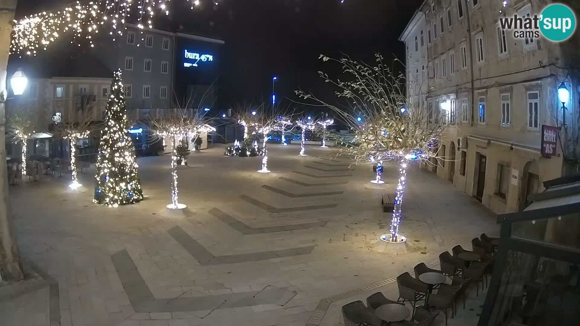 Center of Senj city – Pavlin square – Live Cam Dalmatia