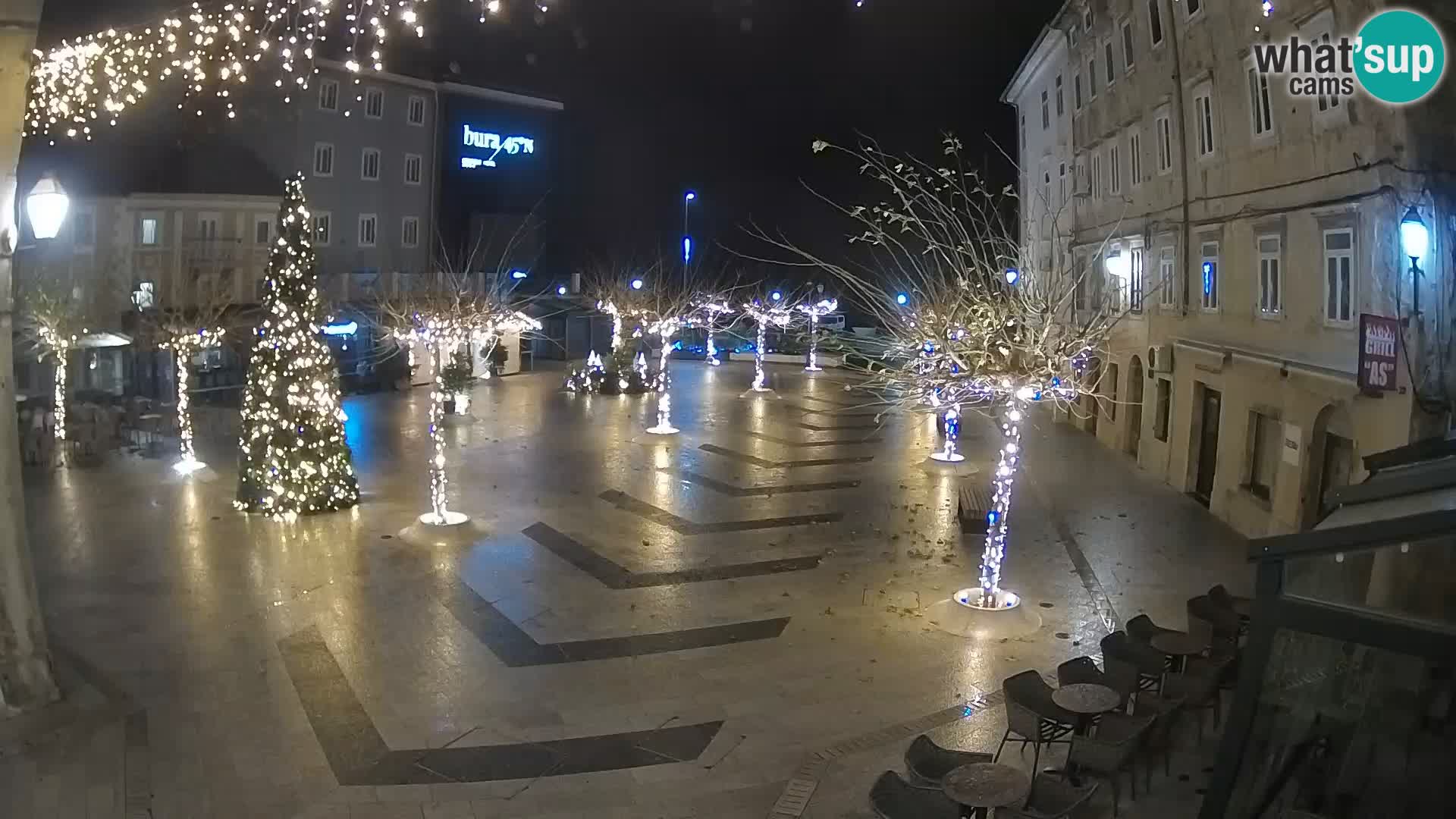 Center of Senj city – Pavlin square – Live Cam Dalmatia