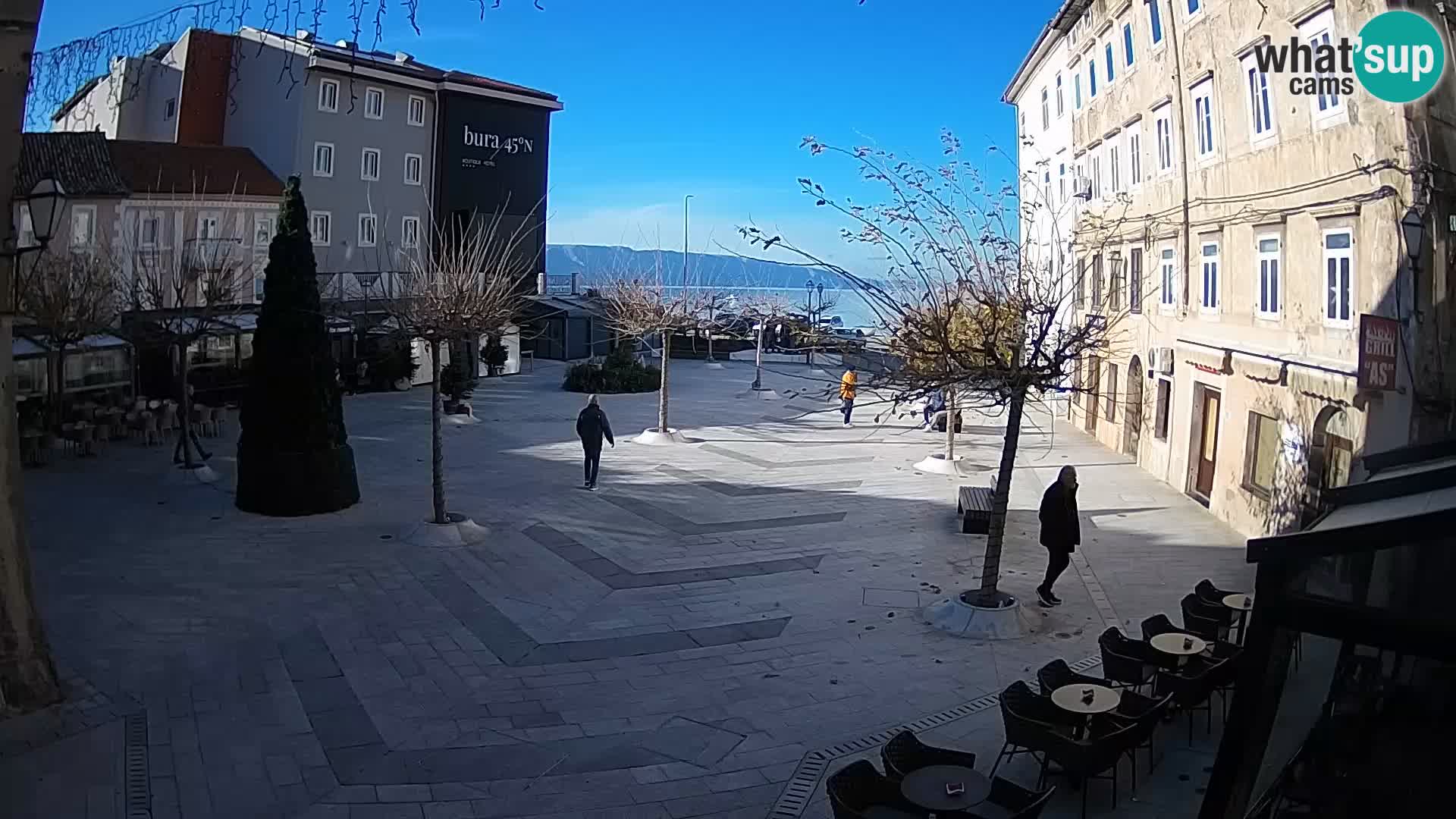 Centre de la ville de Senj – Place Pavlin – Live Cam Dalmatie