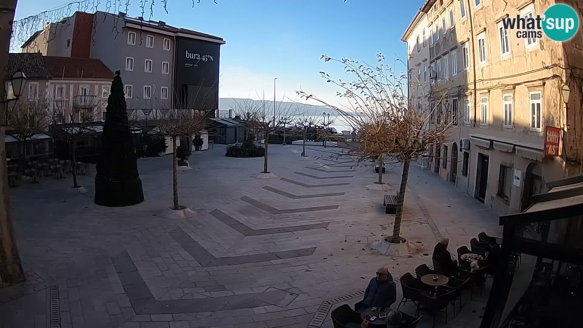 Center of Senj city – Pavlin square – Live Cam Dalmatia