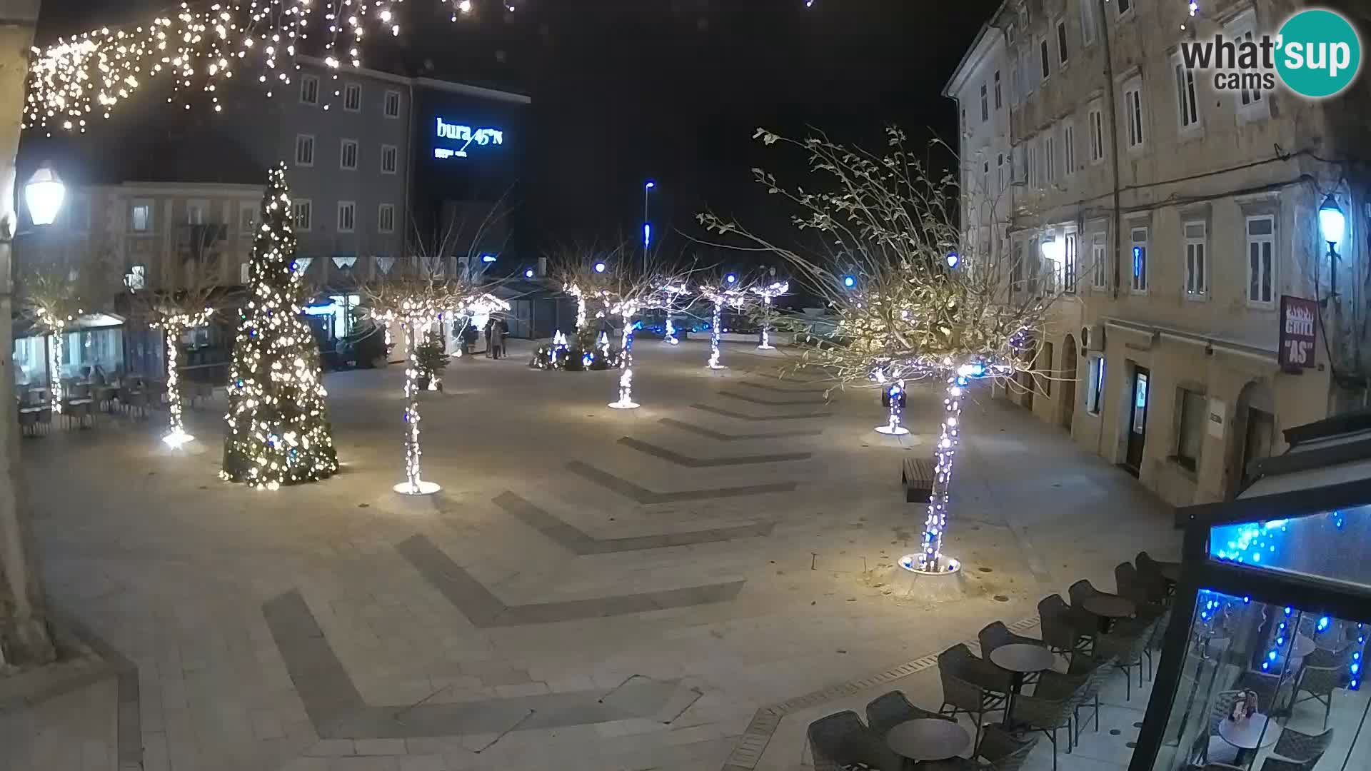 Center of Senj city – Pavlin square – Live Cam Dalmatia