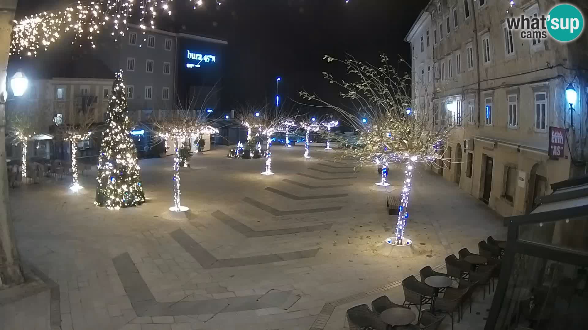 Center of Senj city – Pavlin square – Live Cam Dalmatia