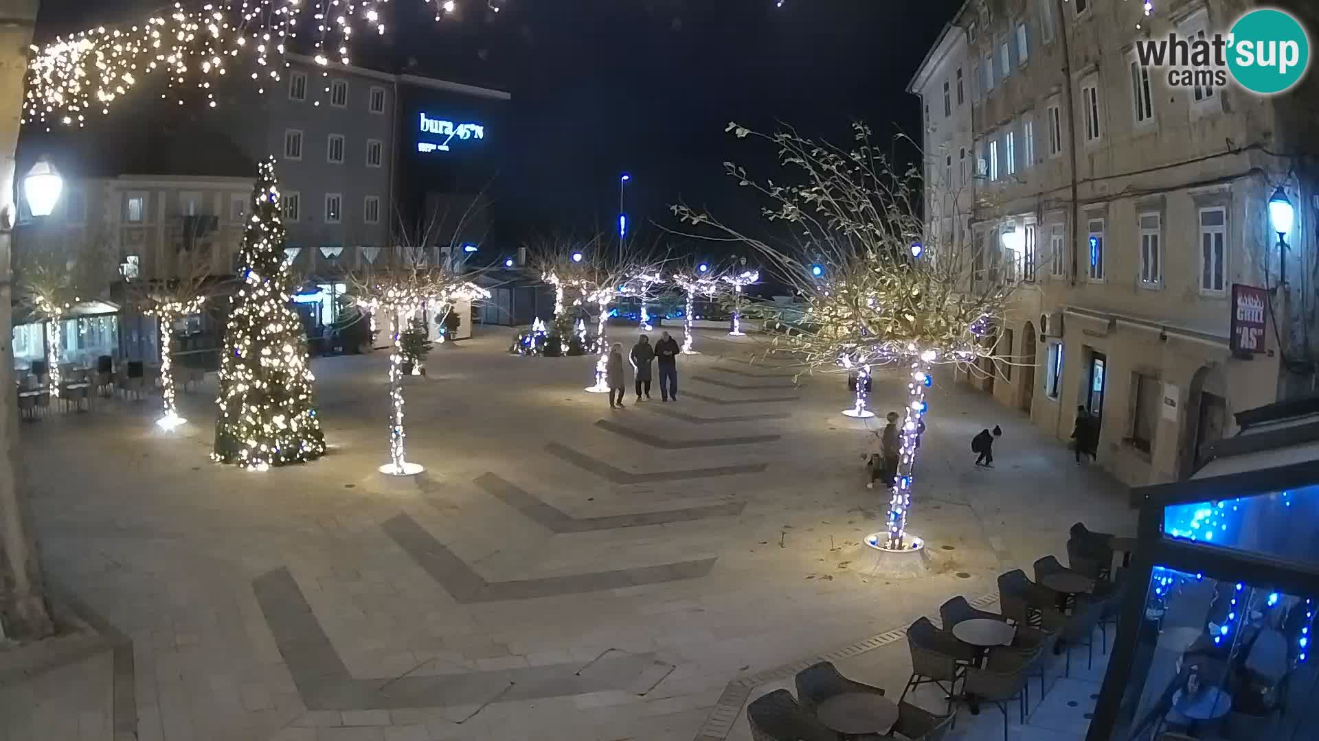 Center of Senj city – Pavlin square – Live Cam Dalmatia