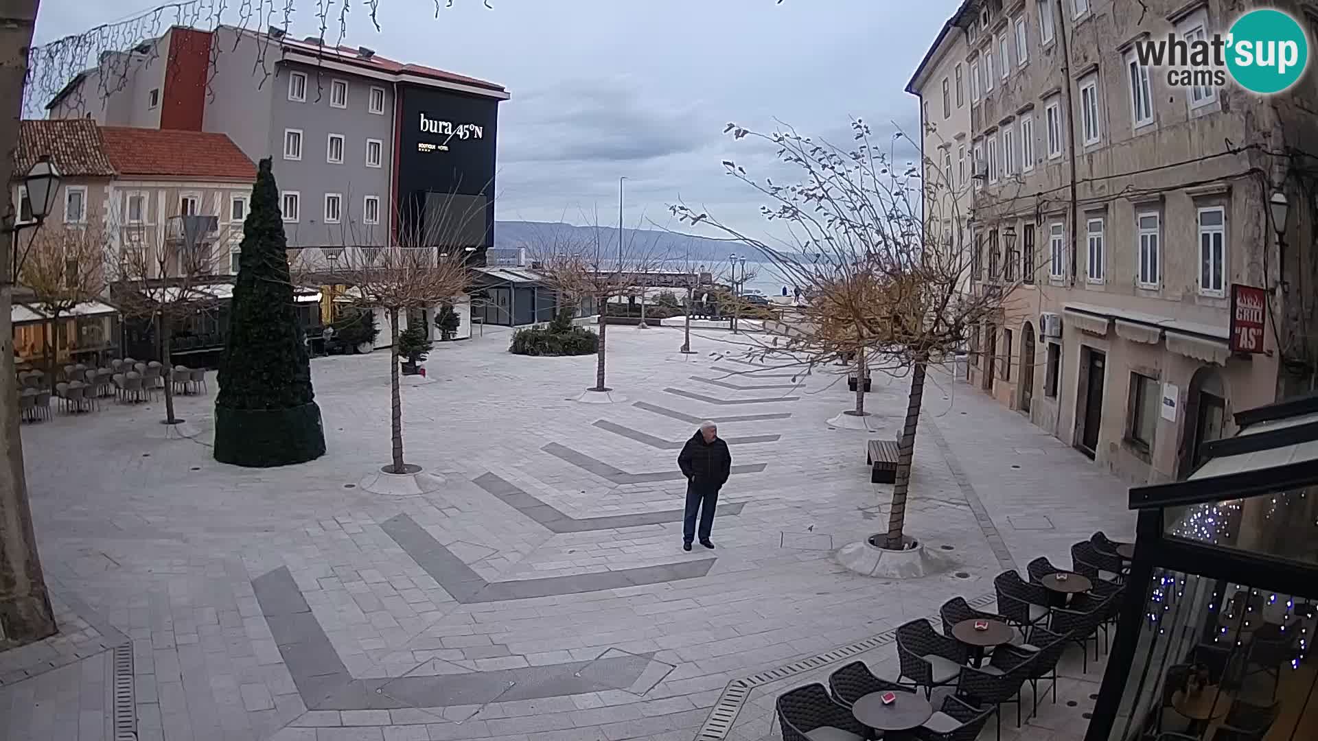 Centre de la ville de Senj – Place Pavlin – Live Cam Dalmatie