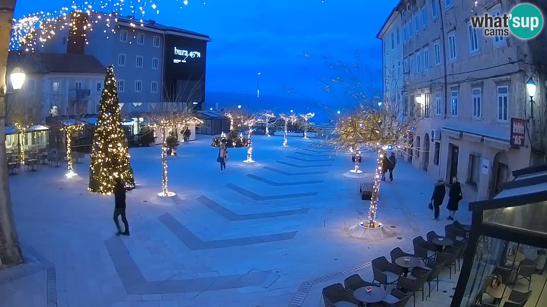 Centro della città di Senj – Piazza Pavlin – Live Cam Dalmazia