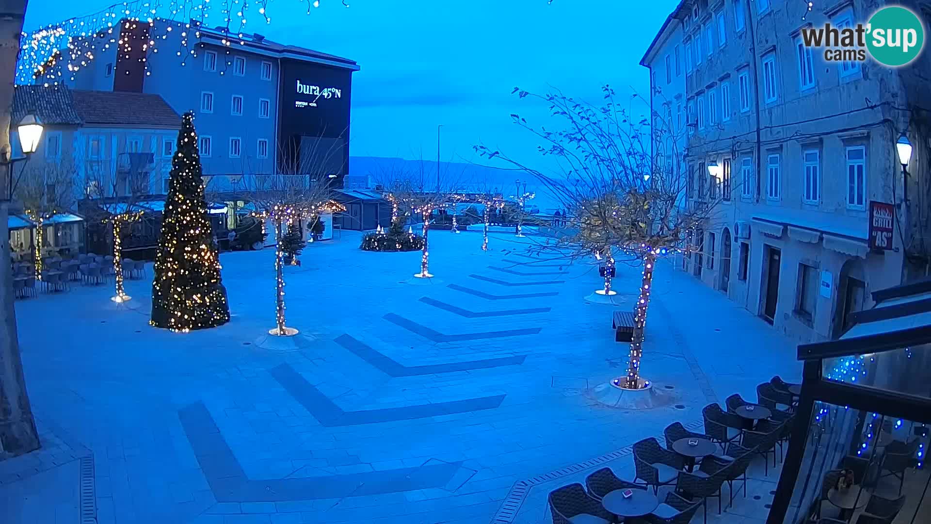 Centre de la ville de Senj – Place Pavlin – Live Cam Dalmatie