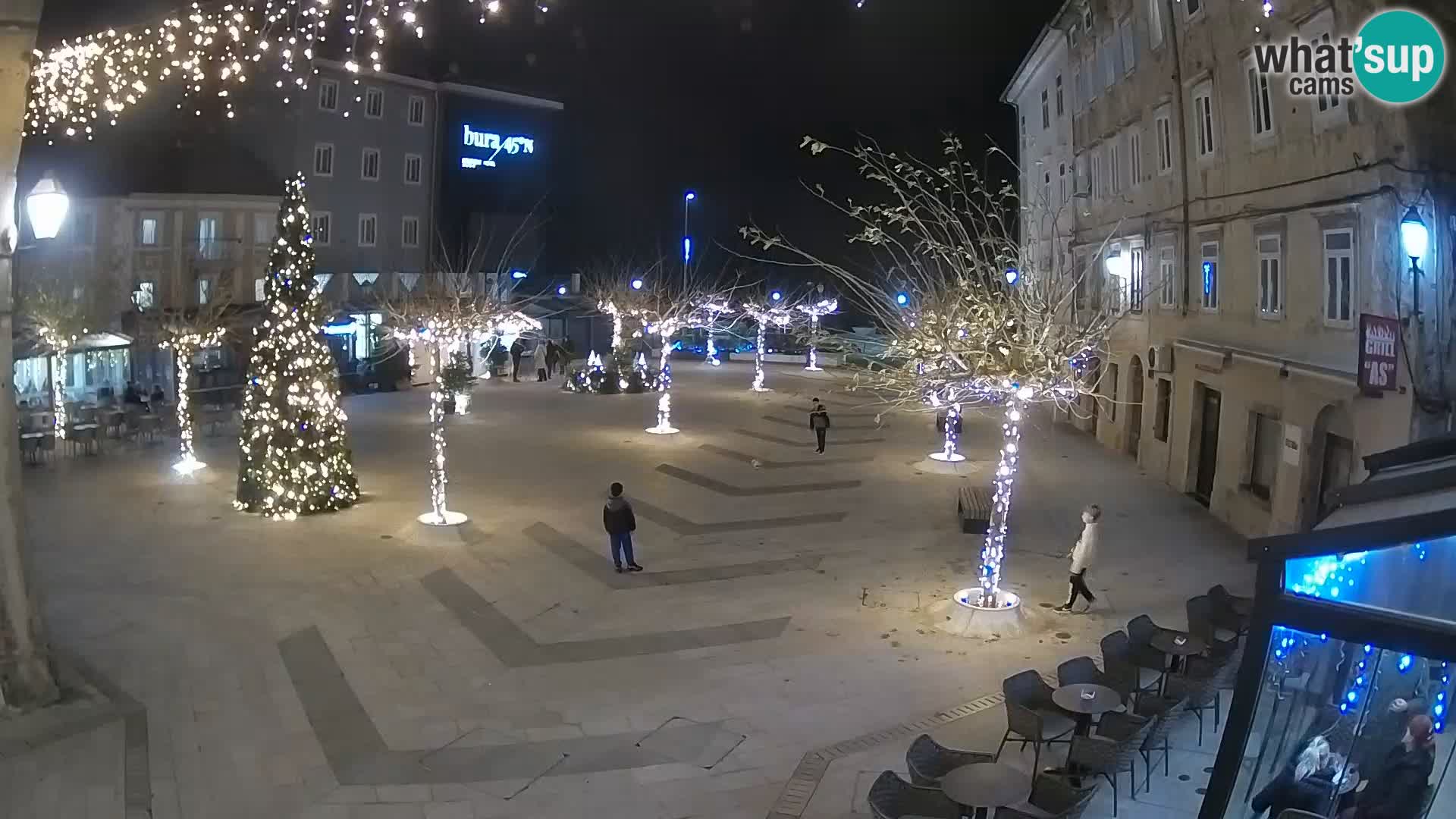 Centre de la ville de Senj – Place Pavlin – Live Cam Dalmatie