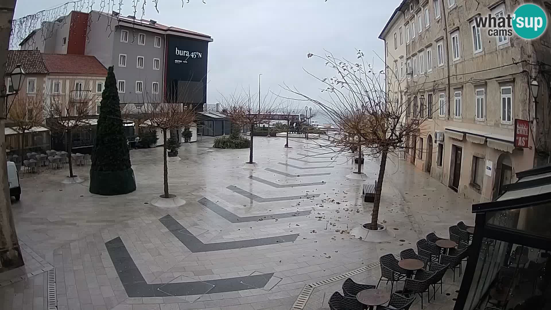 Centro della città di Senj – Piazza Pavlin – Live Cam Dalmazia