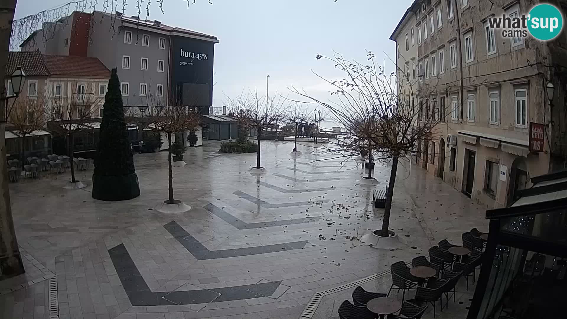 Centro della città di Senj – Piazza Pavlin – Live Cam Dalmazia
