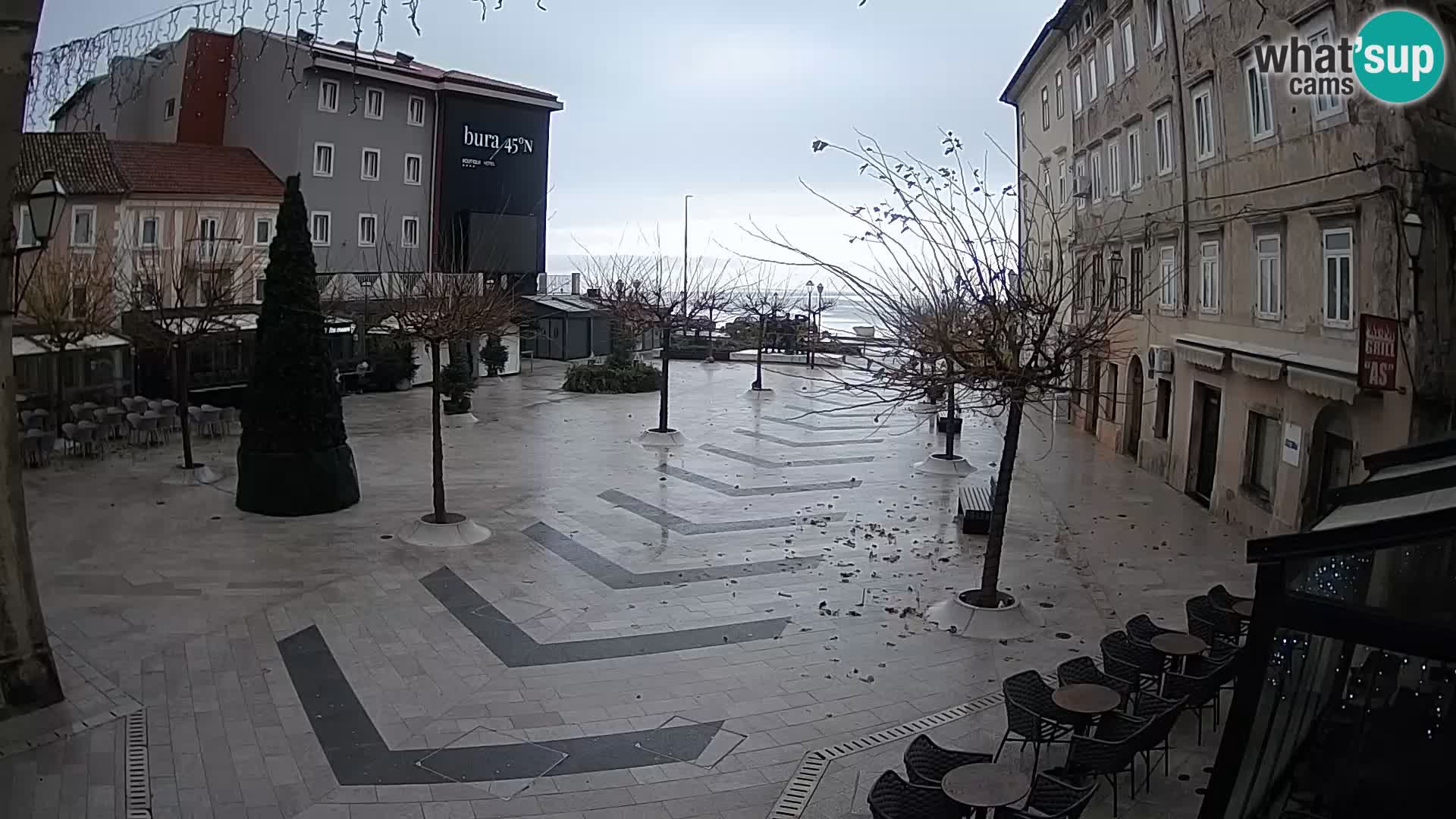 Centro della città di Senj – Piazza Pavlin – Live Cam Dalmazia