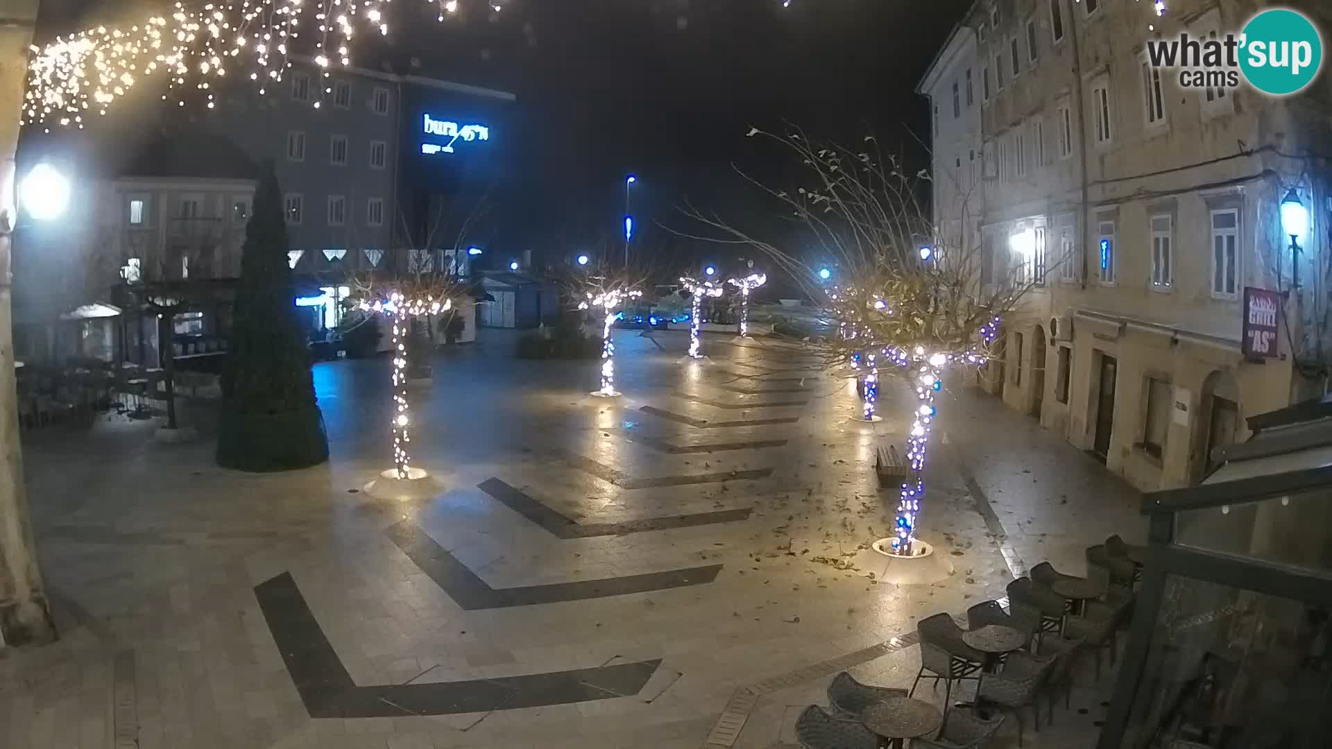 Centro della città di Senj – Piazza Pavlin – Live Cam Dalmazia