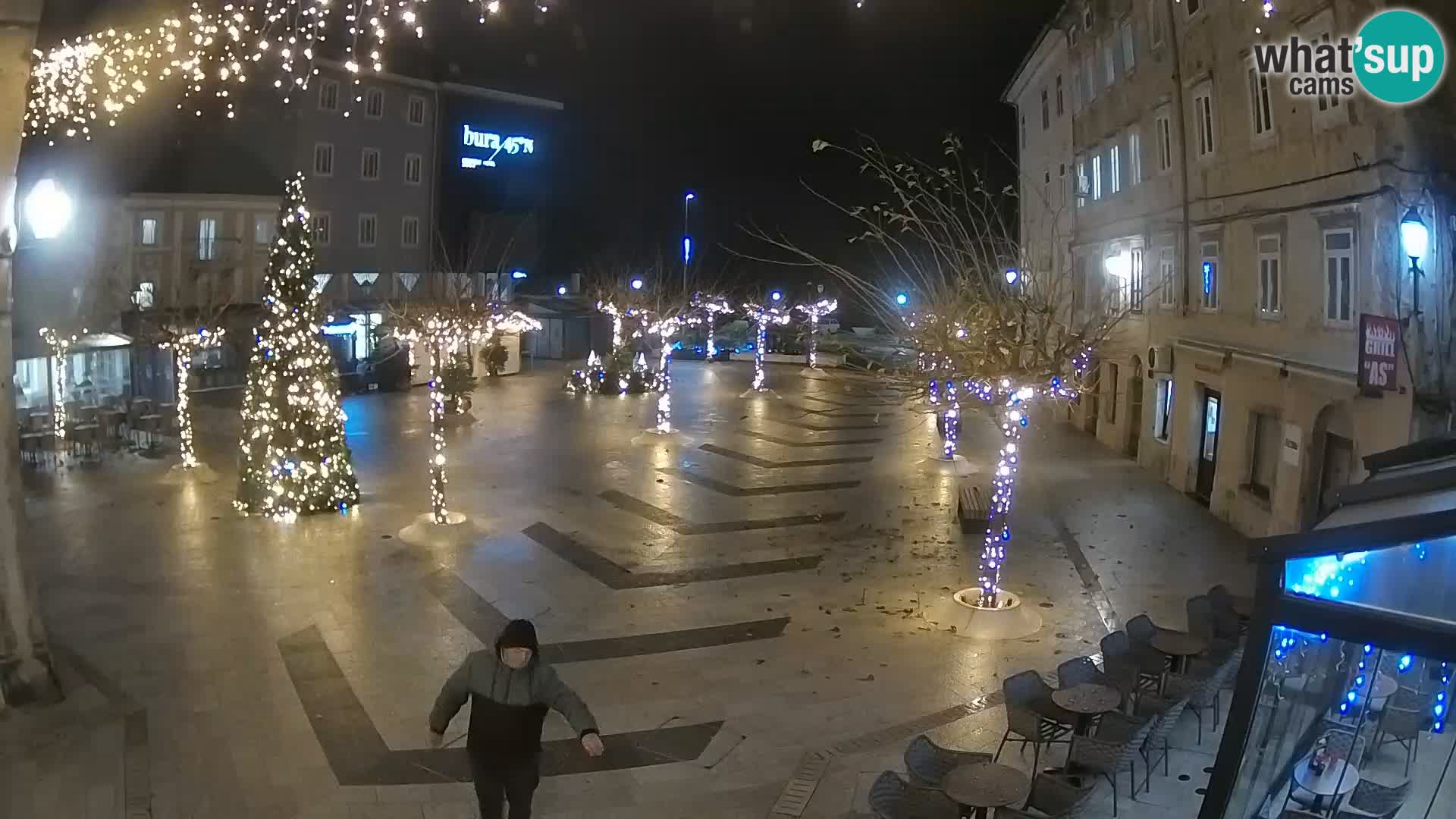 Center mesta Senj – Pavlinski trg – spletne kamere Dalmacija