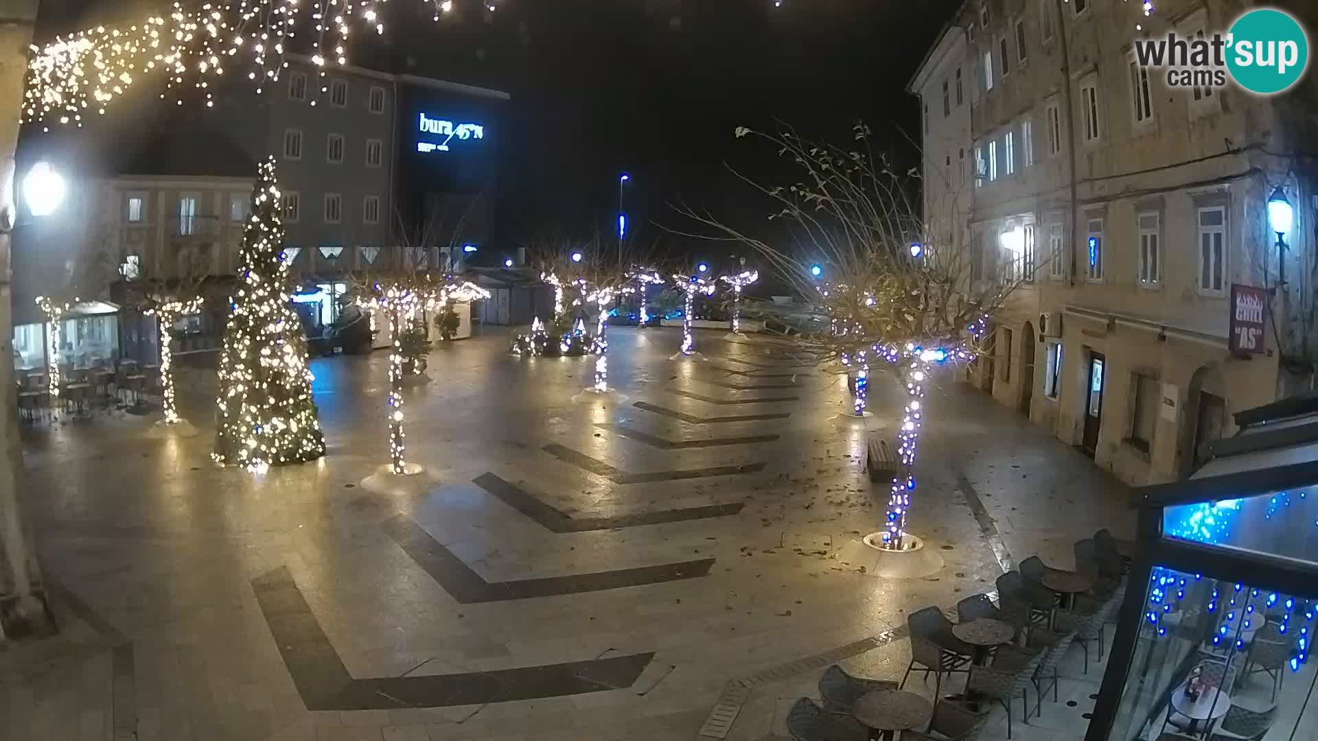 Centre de la ville de Senj – Place Pavlin – Live Cam Dalmatie