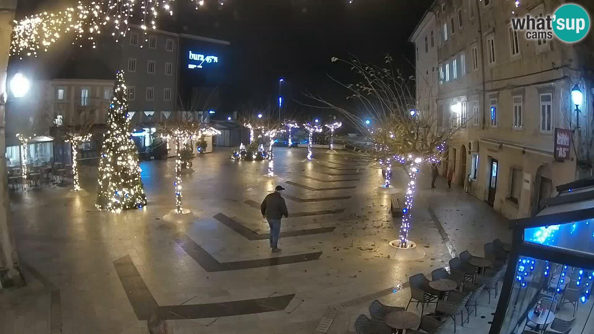 Centre de la ville de Senj – Place Pavlin – Live Cam Dalmatie