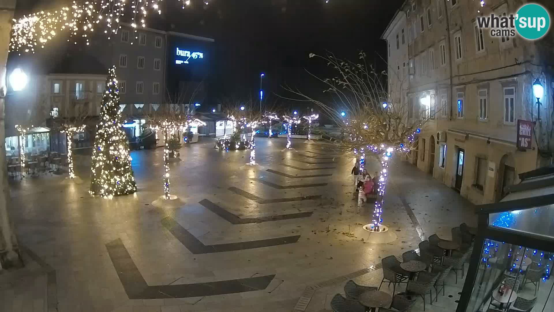 Centre de la ville de Senj – Place Pavlin – Live Cam Dalmatie