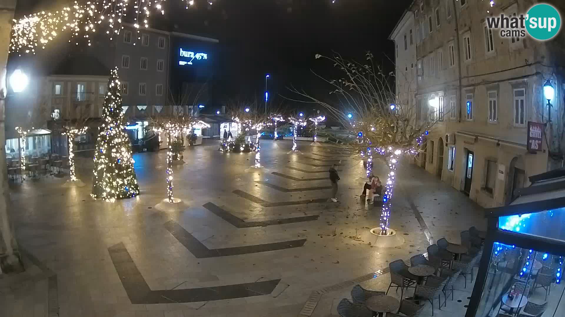 Centro della città di Senj – Piazza Pavlin – Live Cam Dalmazia