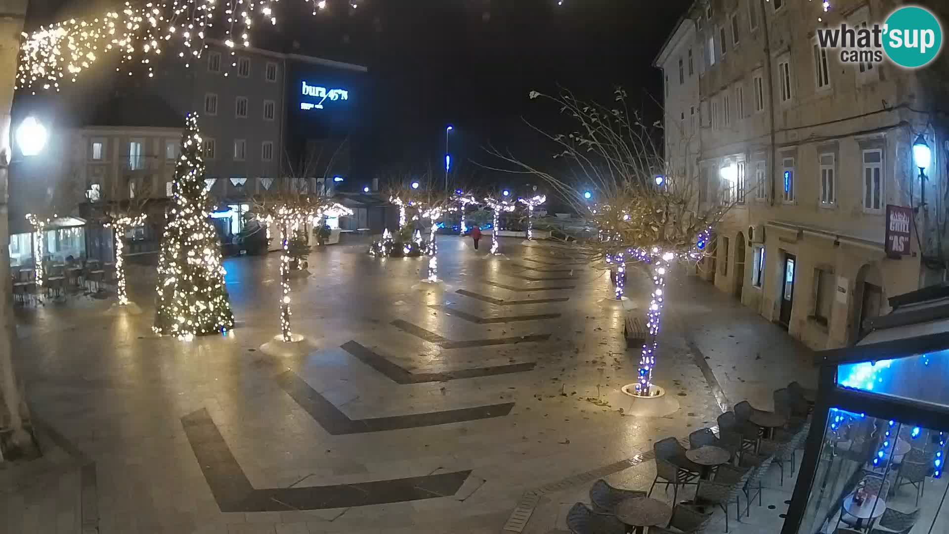 Centro della città di Senj – Piazza Pavlin – Live Cam Dalmazia