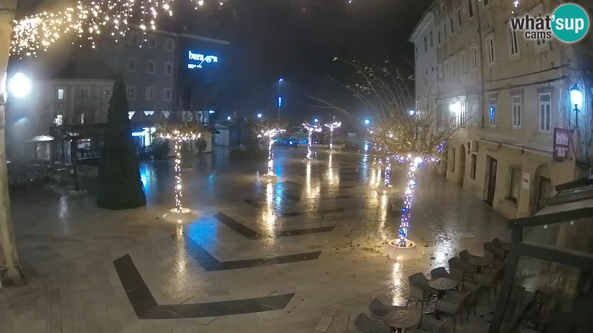 Centre de la ville de Senj – Place Pavlin – Live Cam Dalmatie