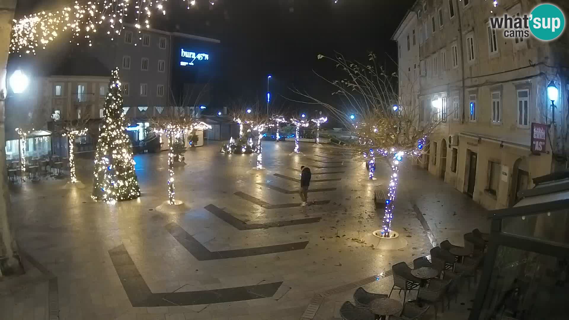 Zentrum der Stadt Senj – Pavlin platz – Live Cam Dalmatia