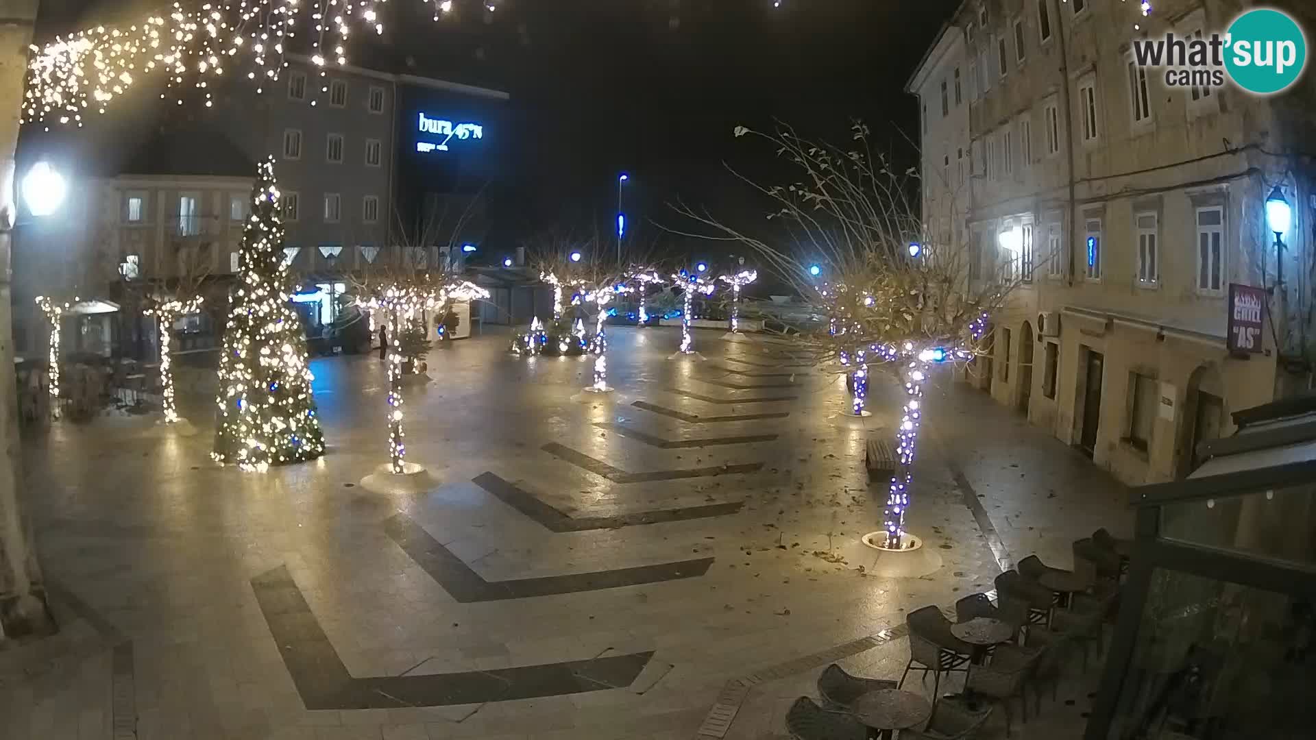 Centre de la ville de Senj – Place Pavlin – Live Cam Dalmatie