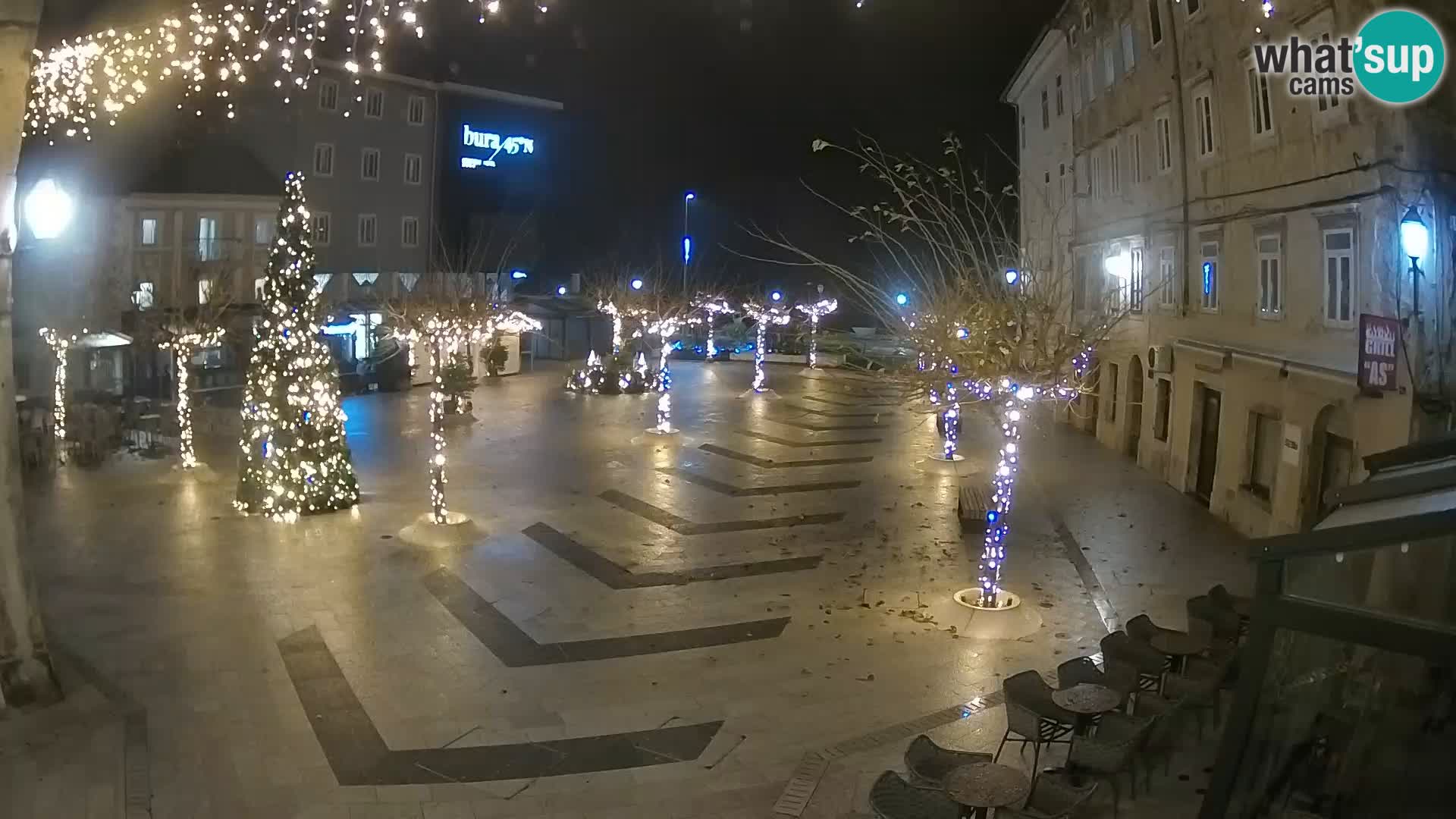 Centre de la ville de Senj – Place Pavlin – Live Cam Dalmatie