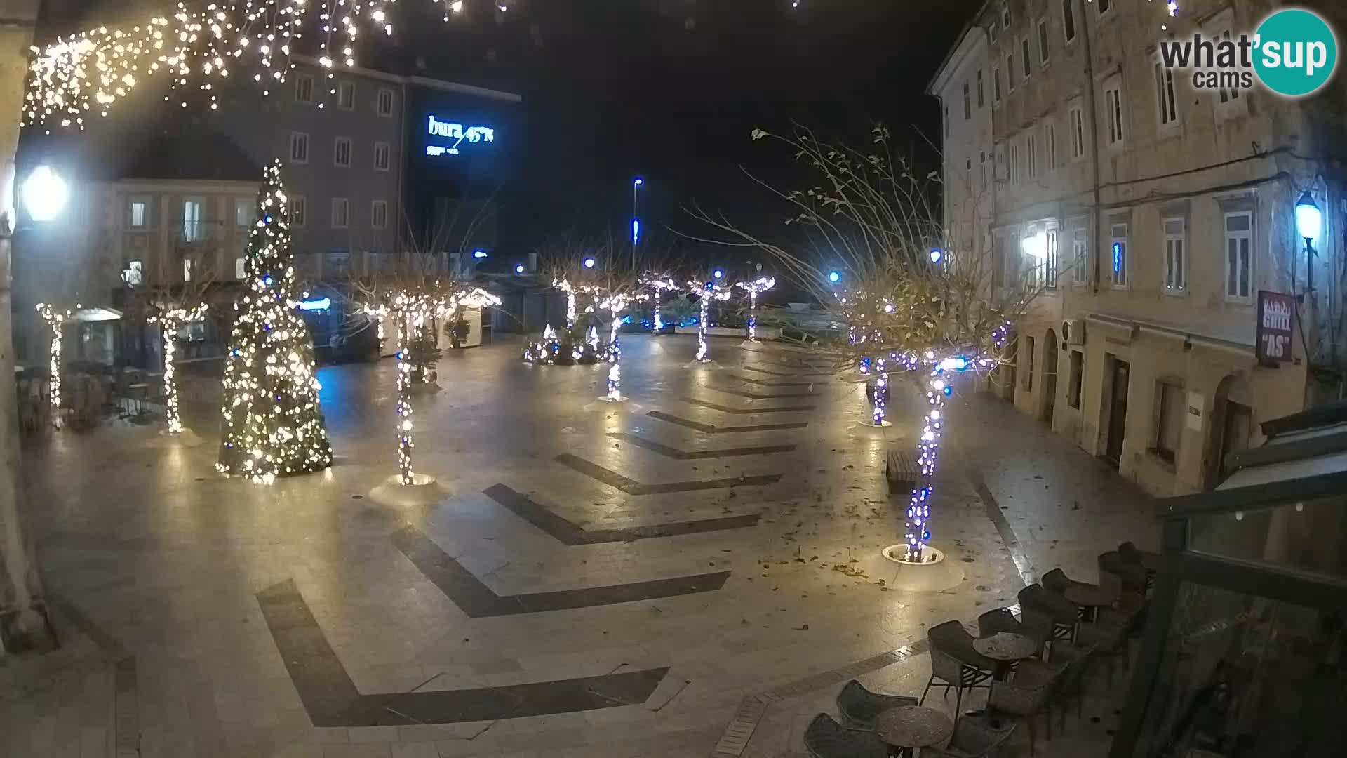 Center of Senj city – Pavlin square – Live Cam Dalmatia