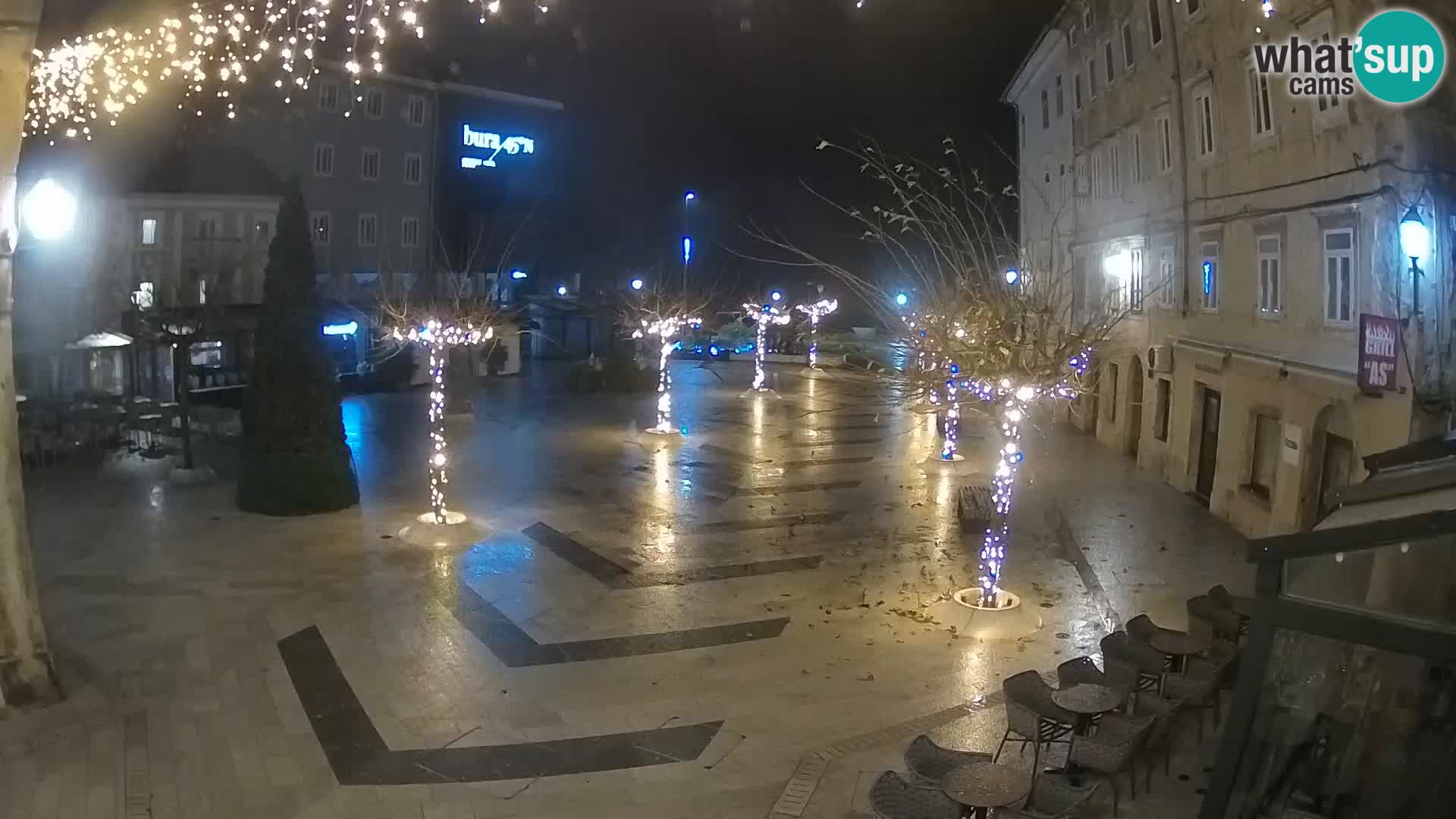 Centro della città di Senj – Piazza Pavlin – Live Cam Dalmazia