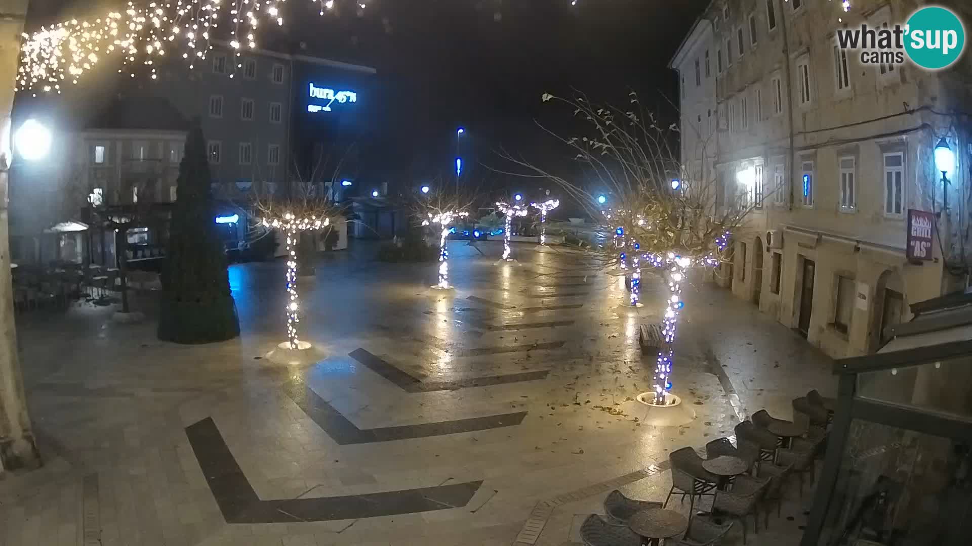 Centro della città di Senj – Piazza Pavlin – Live Cam Dalmazia