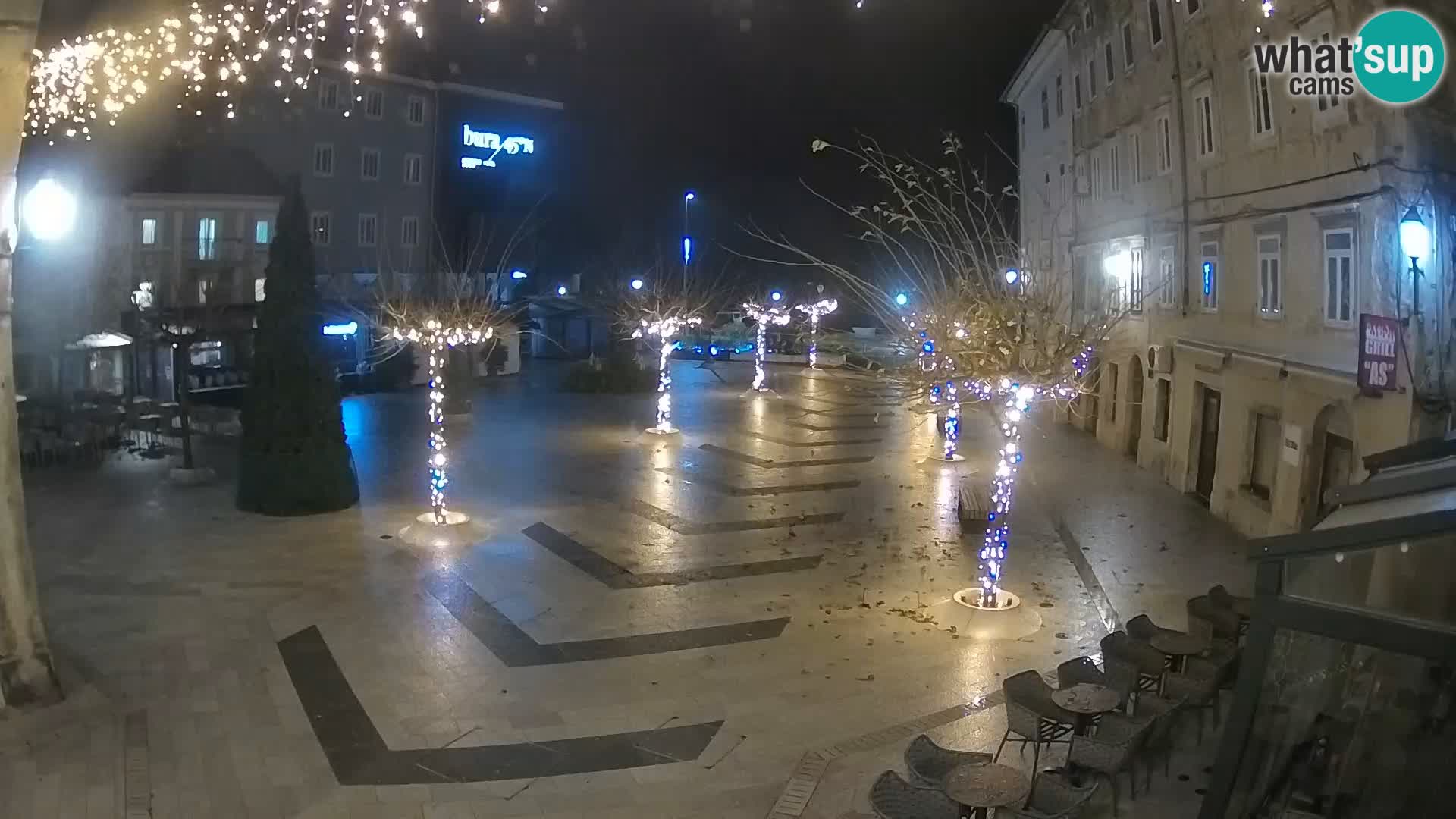 Centre de la ville de Senj – Place Pavlin – Live Cam Dalmatie