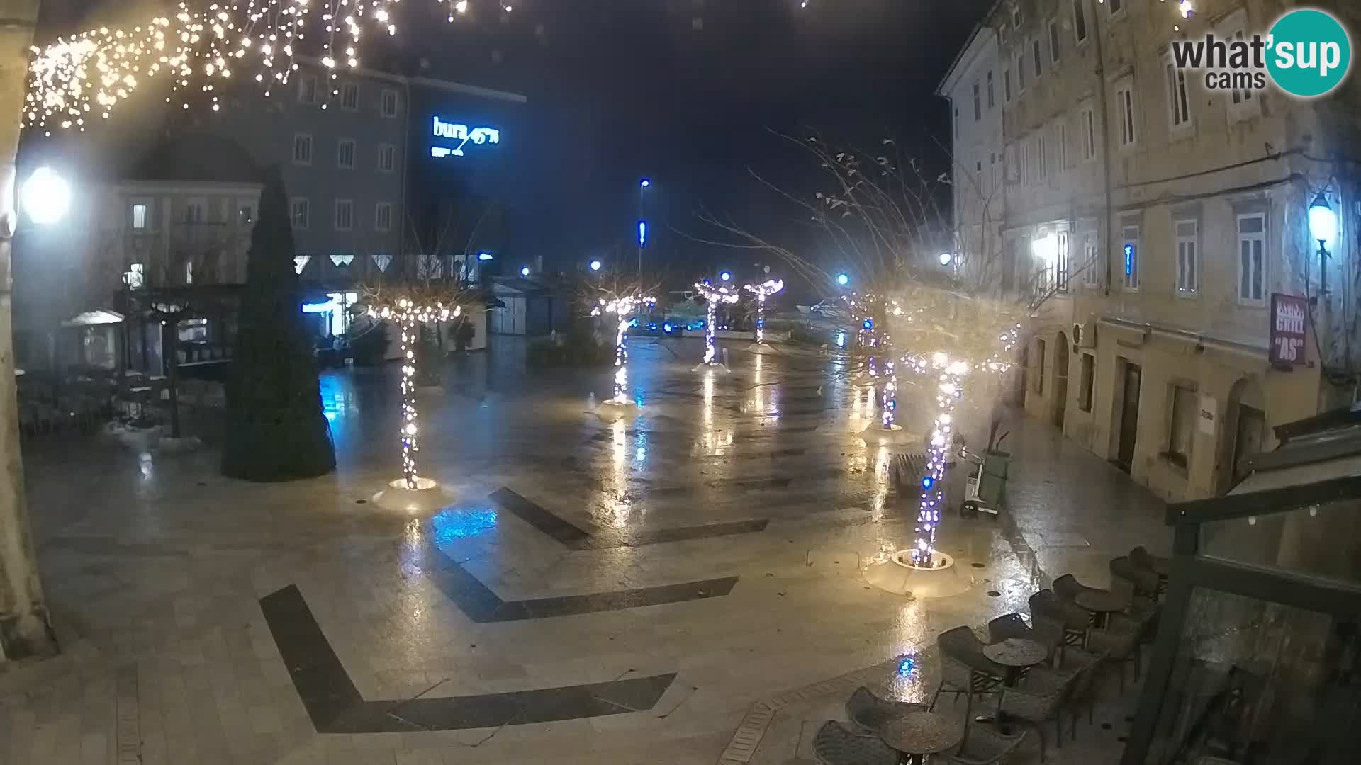 Centre de la ville de Senj – Place Pavlin – Live Cam Dalmatie