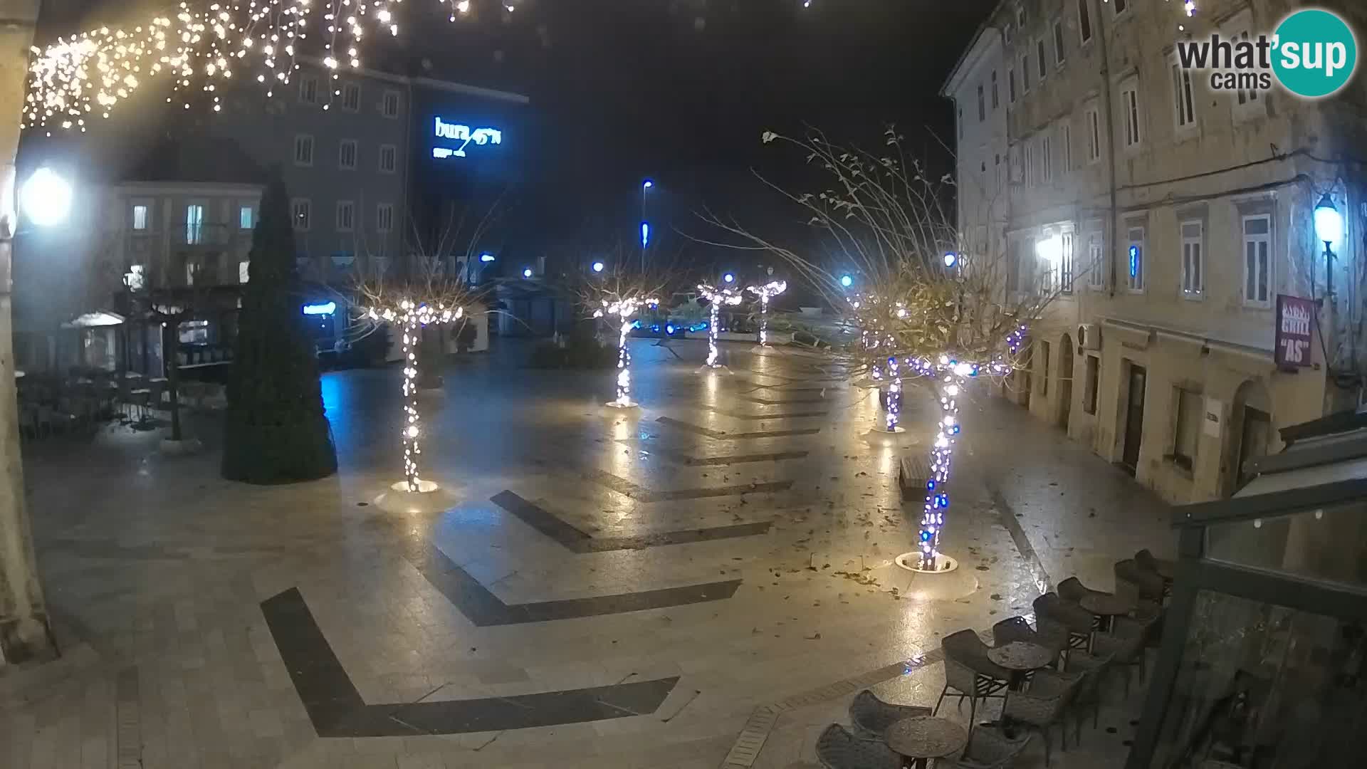 Center of Senj city – Pavlin square – Live Cam Dalmatia