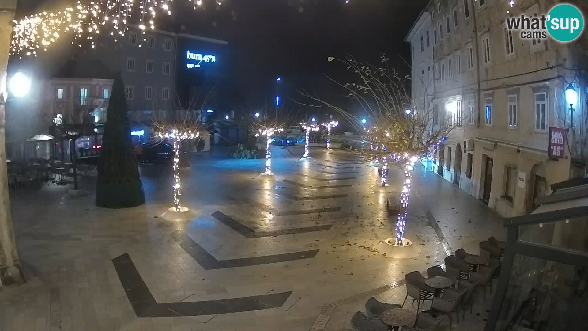 Center of Senj city – Pavlin square – Live Cam Dalmatia