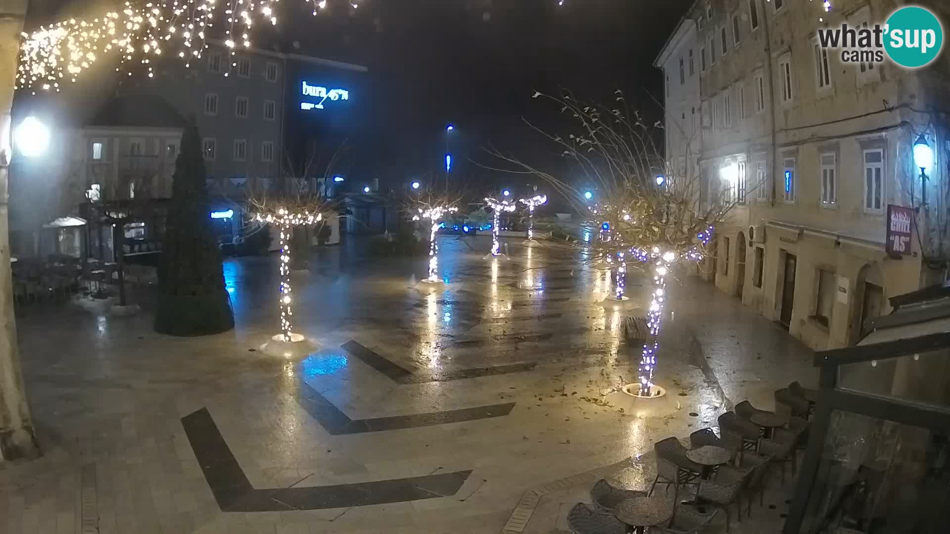 Centro della città di Senj – Piazza Pavlin – Live Cam Dalmazia