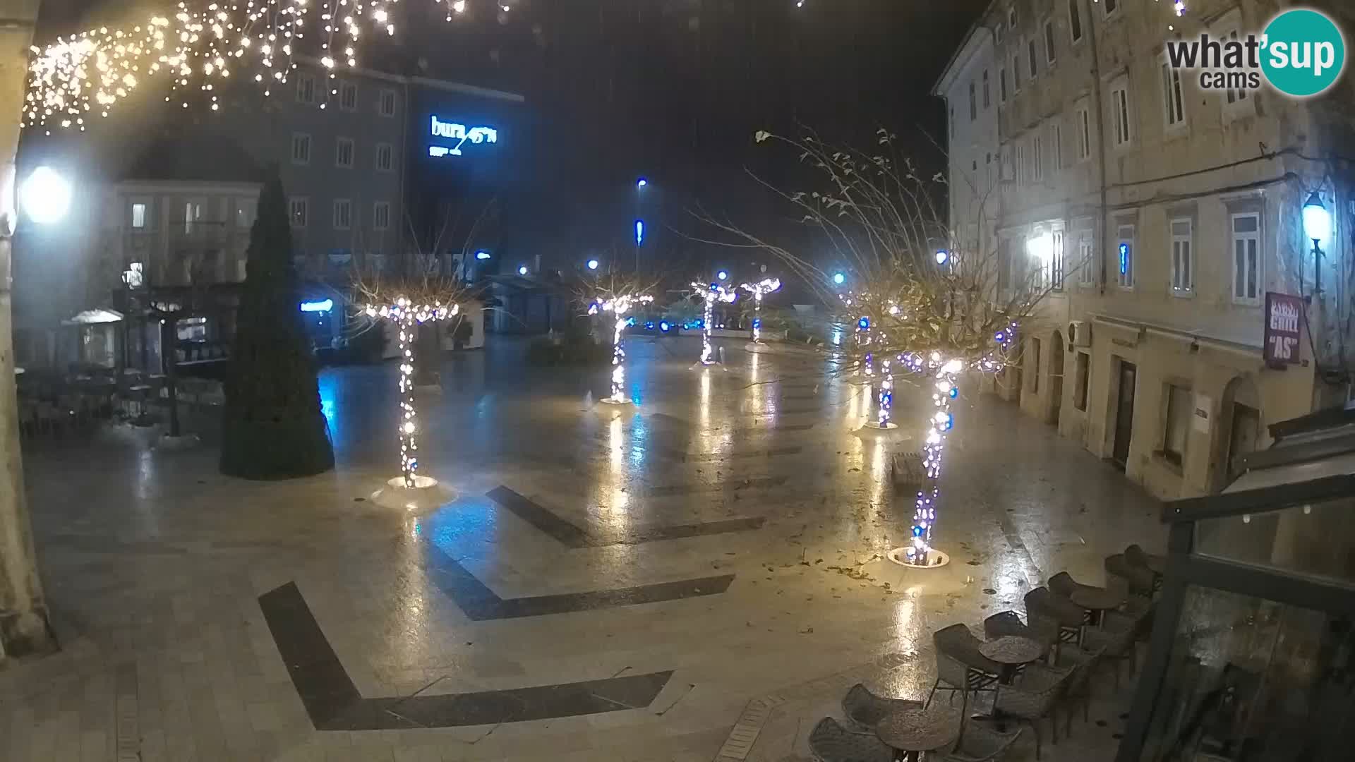Centre de la ville de Senj – Place Pavlin – Live Cam Dalmatie