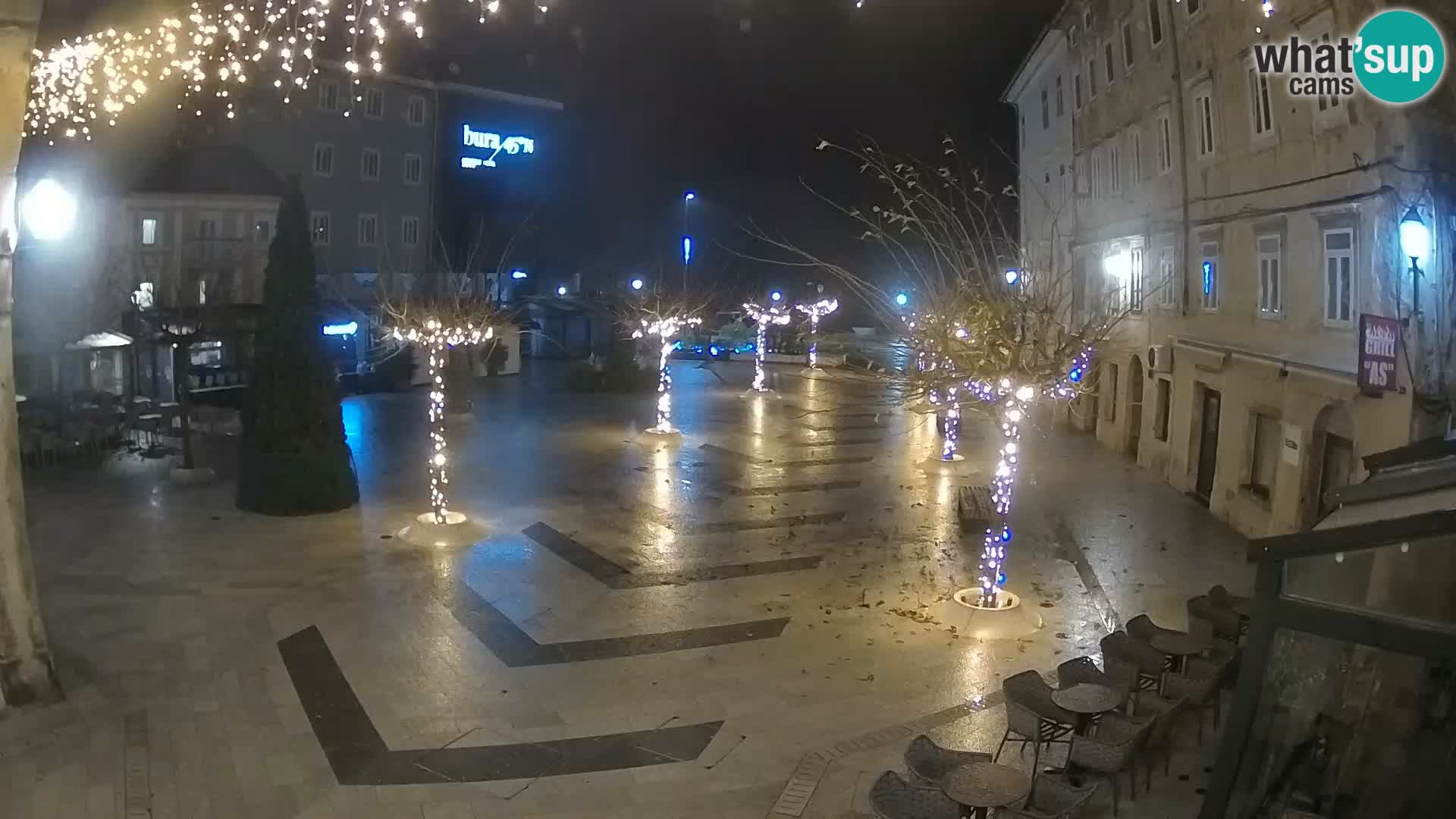 Centre de la ville de Senj – Place Pavlin – Live Cam Dalmatie