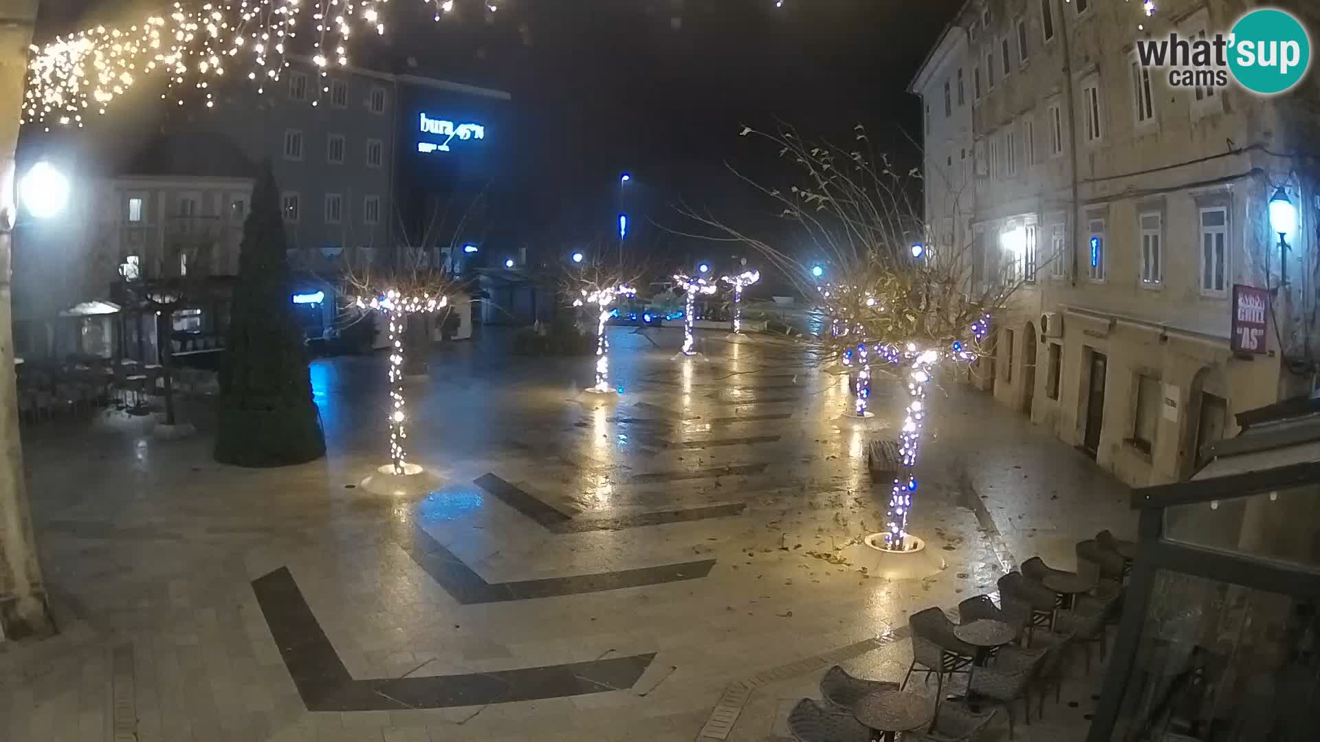 Center of Senj city – Pavlin square – Live Cam Dalmatia