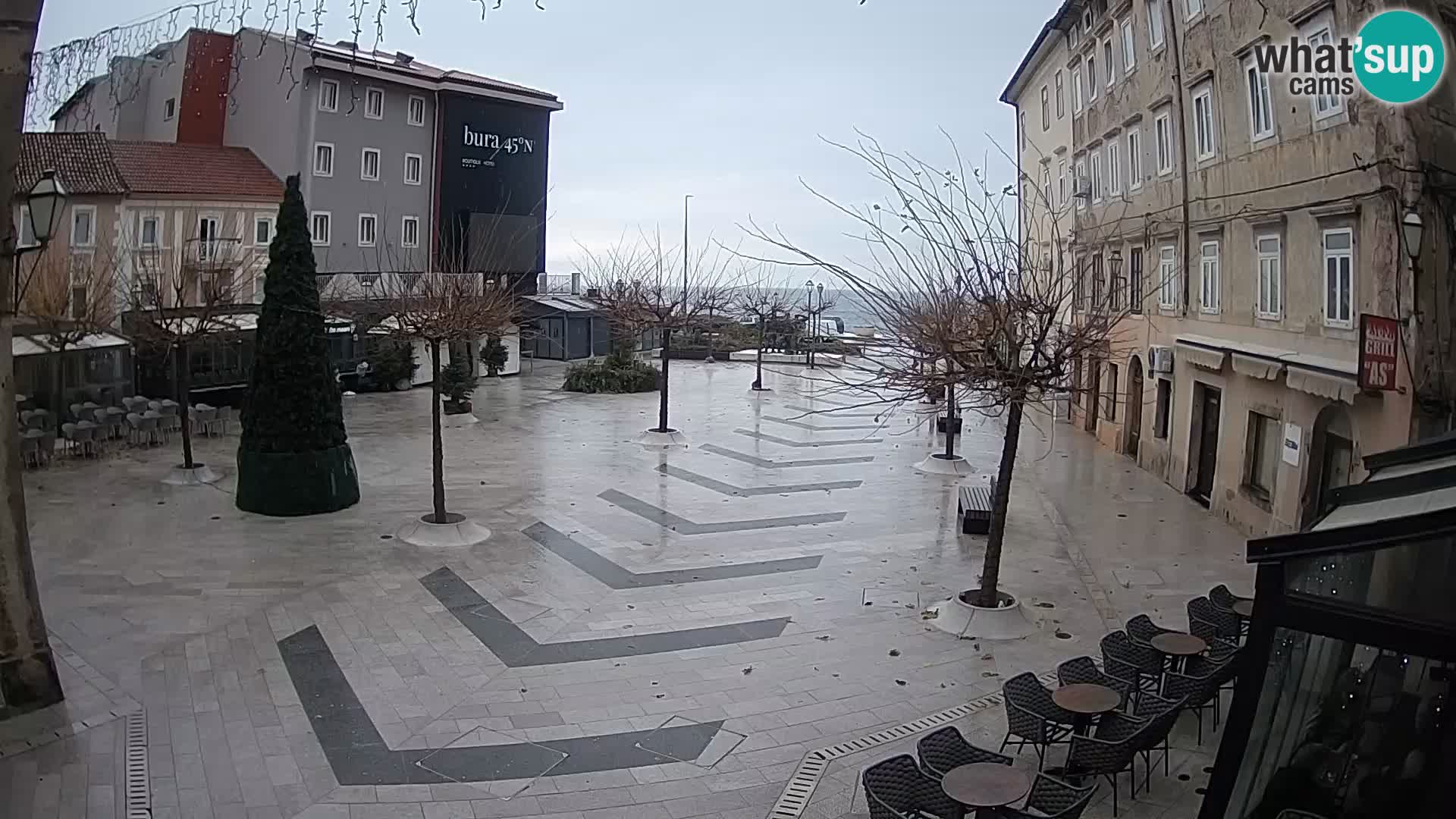 Center of Senj city – Pavlin square – Live Cam Dalmatia